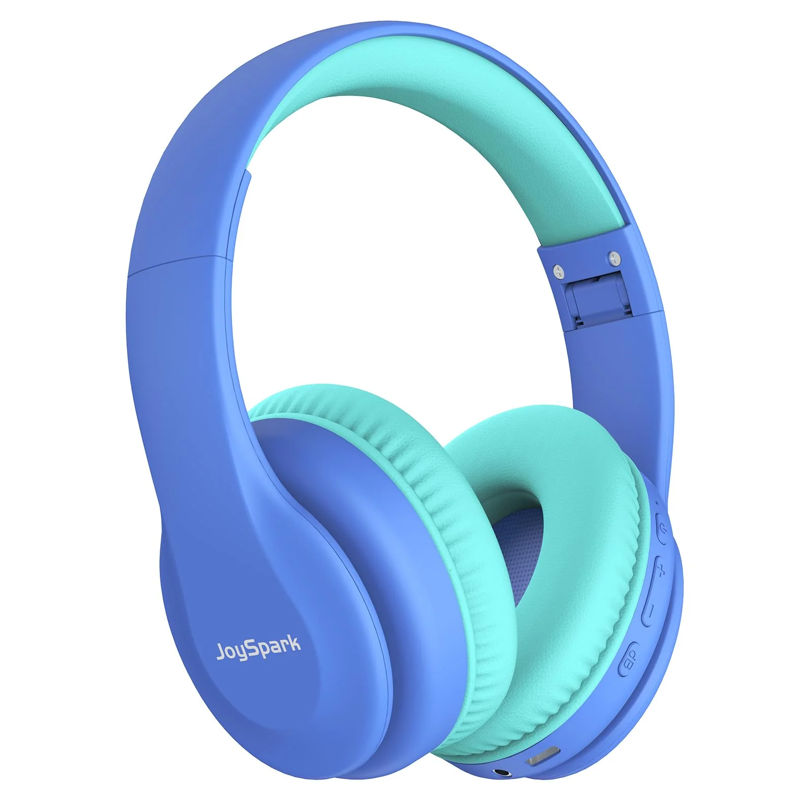 Kids Bluetooth Headphones, Lightweight Kids Wireless Headphones for Kids, 85/94dB Volume Limited, 60 Hours Playtime, Bluetooth 5.3, Over-Ear Toddler Headphones with Built-in Mic-Blue Blue