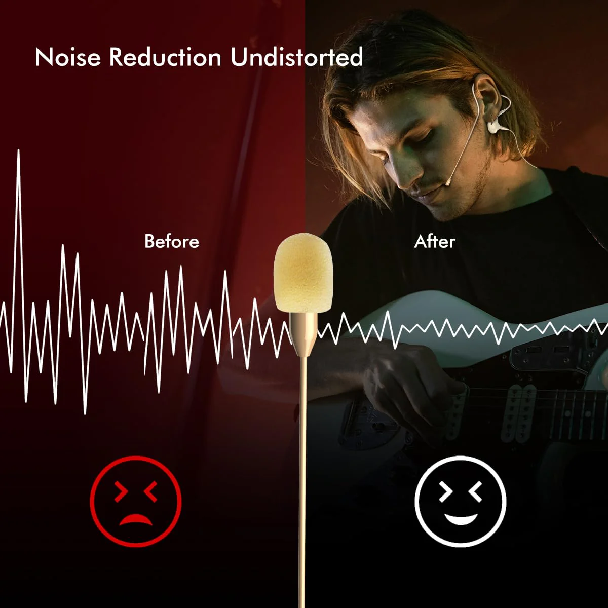 KIMAFUN Headset/Headworn Microphone Single Earset Ear-Hook Over Ear Hanging Condenser Mic Compatible with AKG Wireless System Bodypack Transmitter, Ideal for Performance, Theater, Lecture - Beige D3 D3 for AKG Wireless System - Image 4