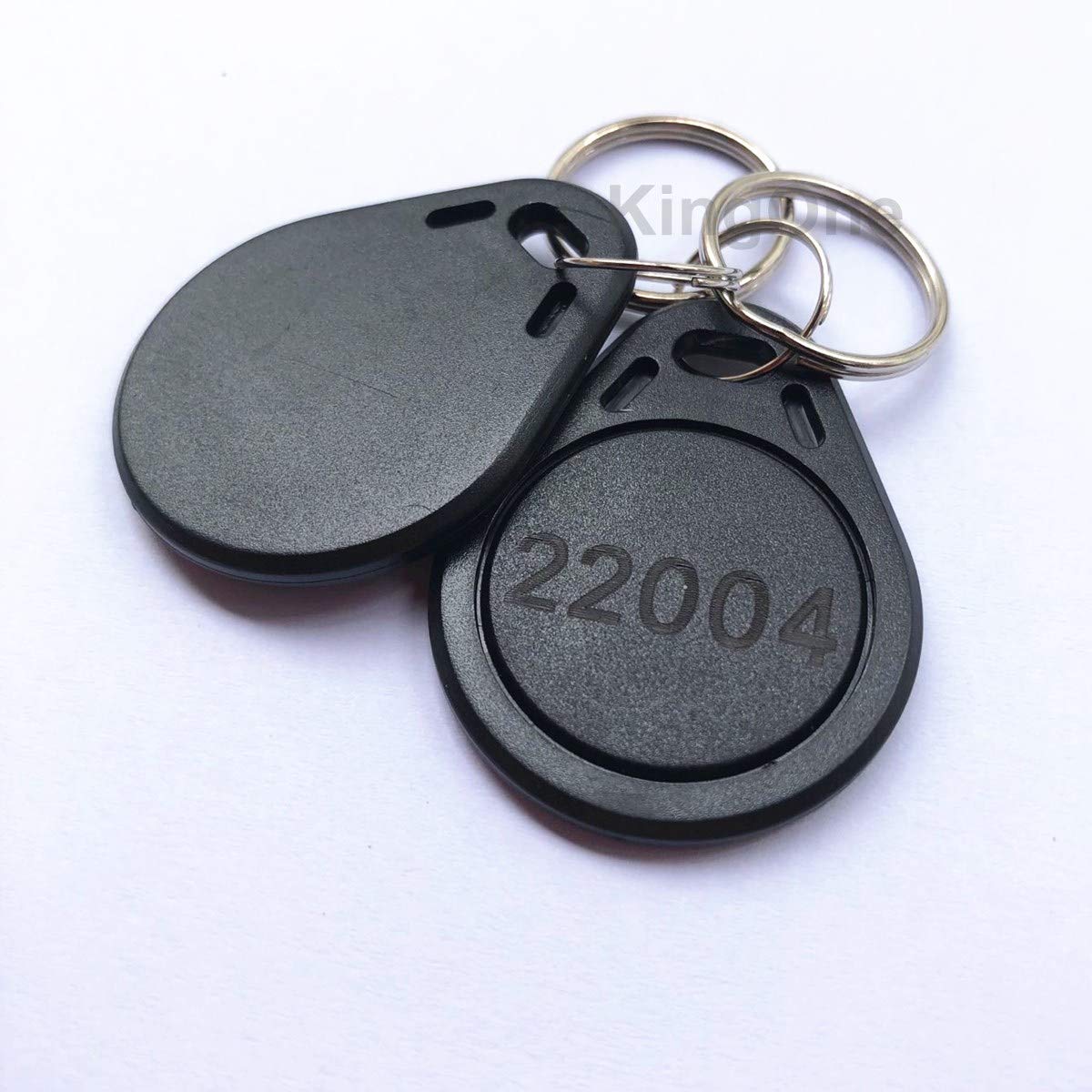 KINGONE 100pcs 26 bit Keyfobs Proximity Fob Works with Prox Key ISOProx 1346 1386 1326 H10301 Format Readers. Works with The vast Majority of Access Control Systems (Black) - Image 3