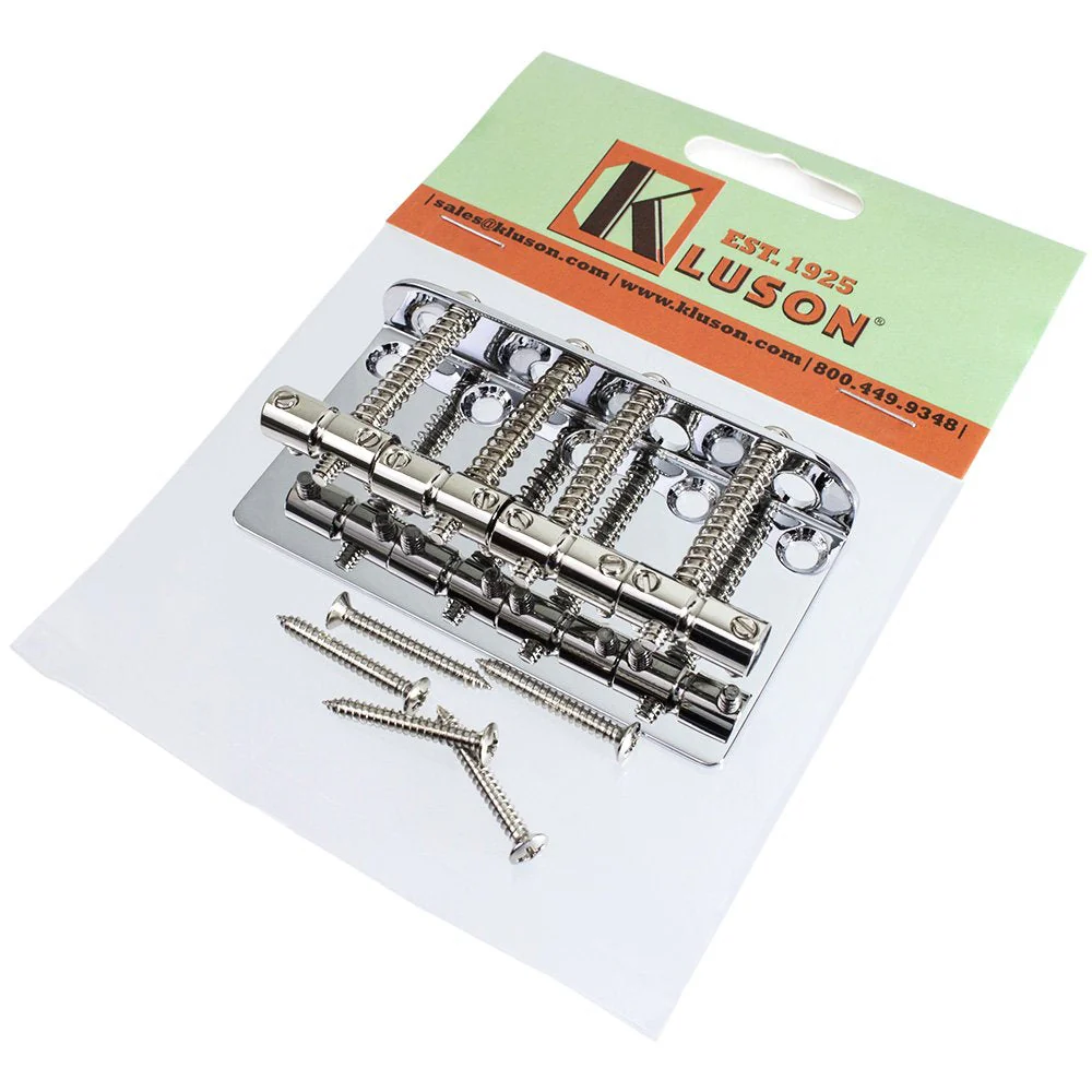Kluson Vintage '70s Bass Bridge for Fender Jazz/Precision, Chrome