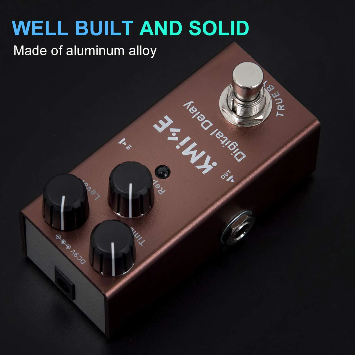 Kmise Digital Delay Electric Guitar Effects Pedal Mini Single Type DC 9V True Bypass - Image 2