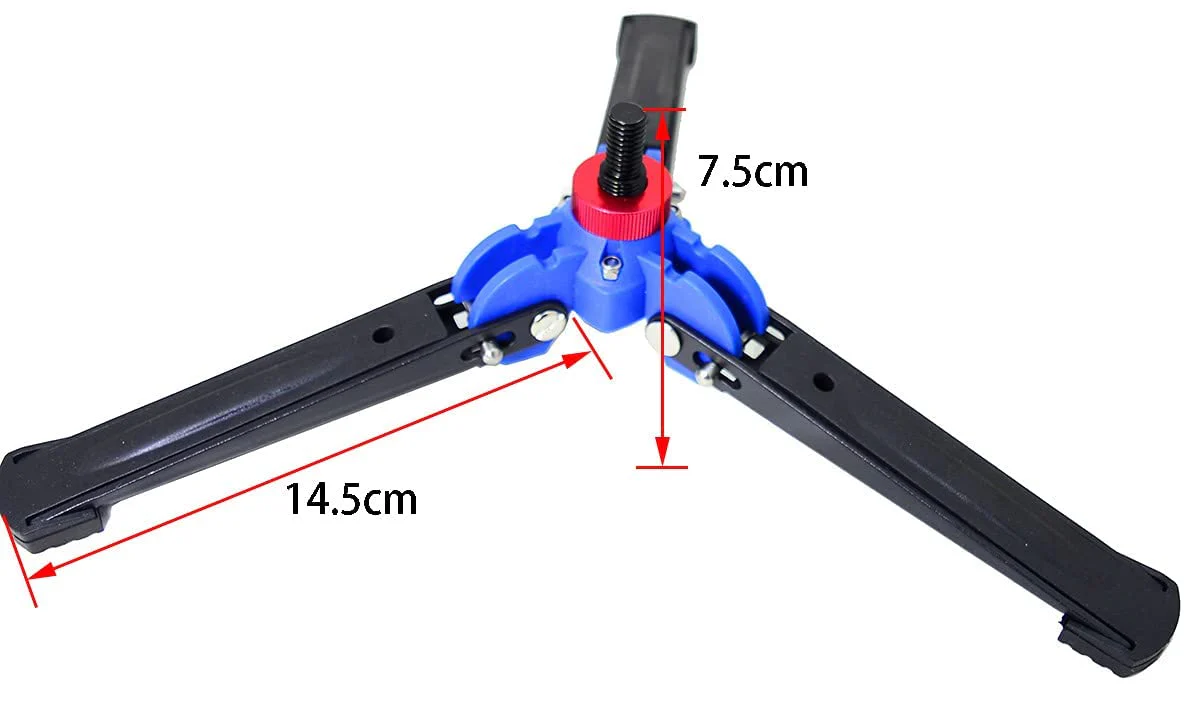 Koolehaoda Mini Tripod,Universal 3 Legs Monopod Base Stand Unipod Support with 3/8" Screw for Monopods Ballhead - A2 - Image 3