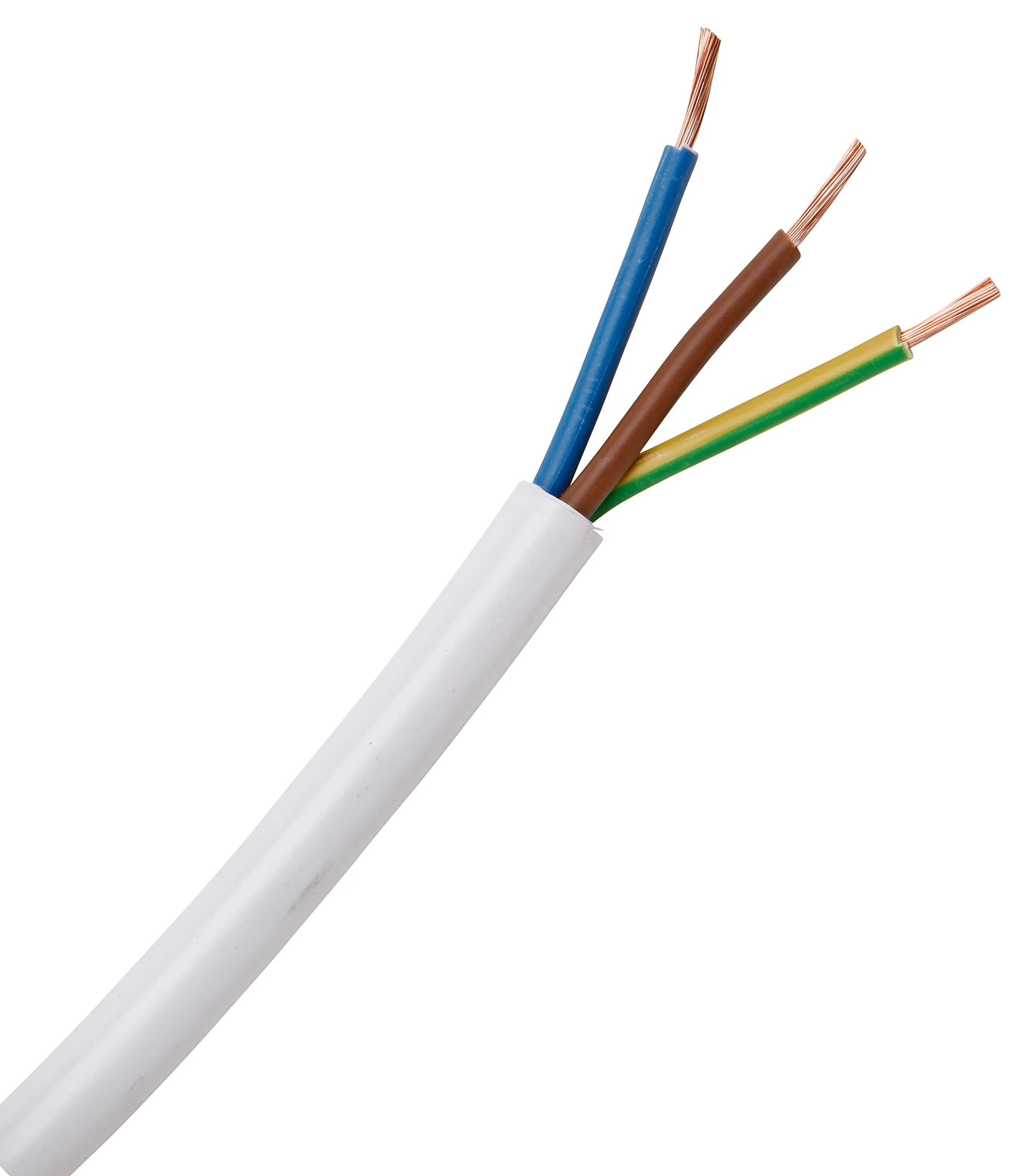 Kopp Power cord H03 VV-F, 3 x 0.75 mm². 2-White 10 m Single