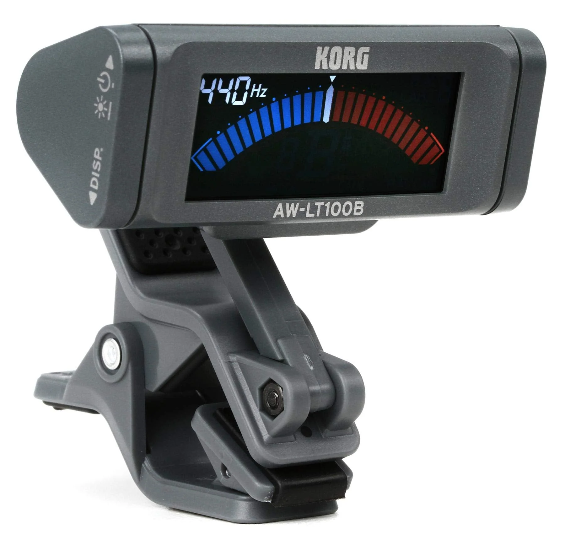 Korg AW-LT100B Clip-on Tuner for Bass w/ 100-Hour Battery Life and Color LCD Display