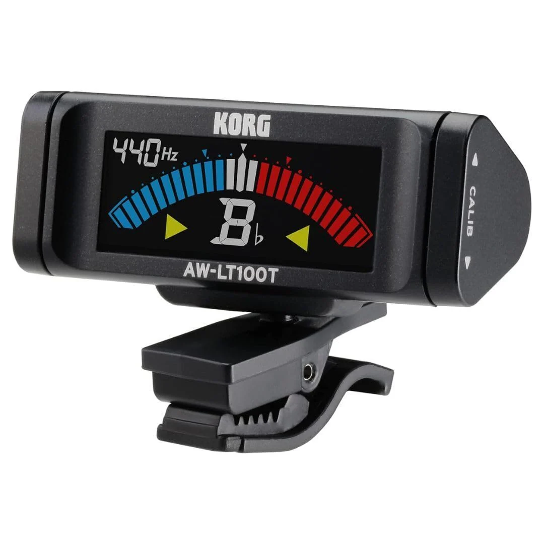 Korg AWLT100T Clip-on Tuner for Trumpet and Trombone w/ 100-Hour Battery Life and Color LCD Display Trumpet/Trombone