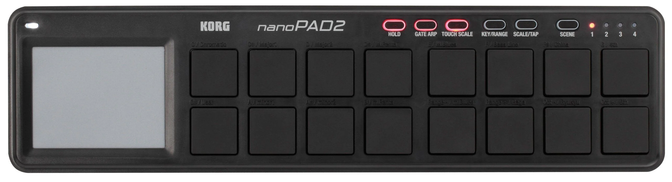 Korg nanoPAD2 Slim-Line USB MIDI Pads - Black - Image 3