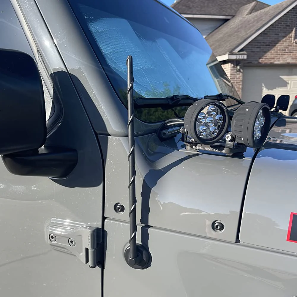KSaAuto 16 Inch Antenna for 2007-2026 Jeep Wrangler JK JL JKU JLU Gladiator JT, Jeep Exterior Accessories, Jeep Antenna Replacement, Jeep Radio Upgrade Premium Reception 16" - Image 4