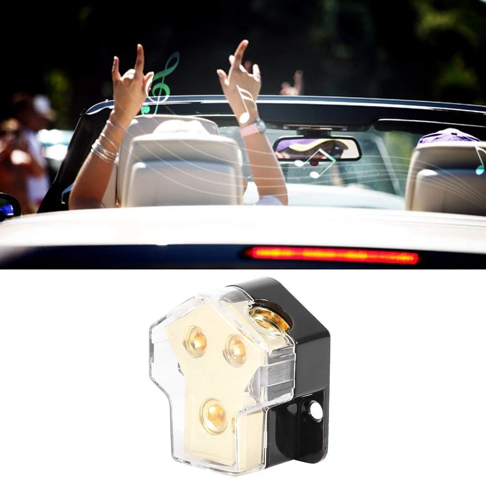 KSTE Car Audio Power Distribution 1 x 1GA In 2 x 4GA Out Block Splitter - Image 3