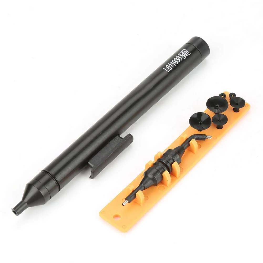KSTE Manual Vacuum Cleaner Pen Soldering Sucking Pickup Tool Kit with Suckers for IC SMD