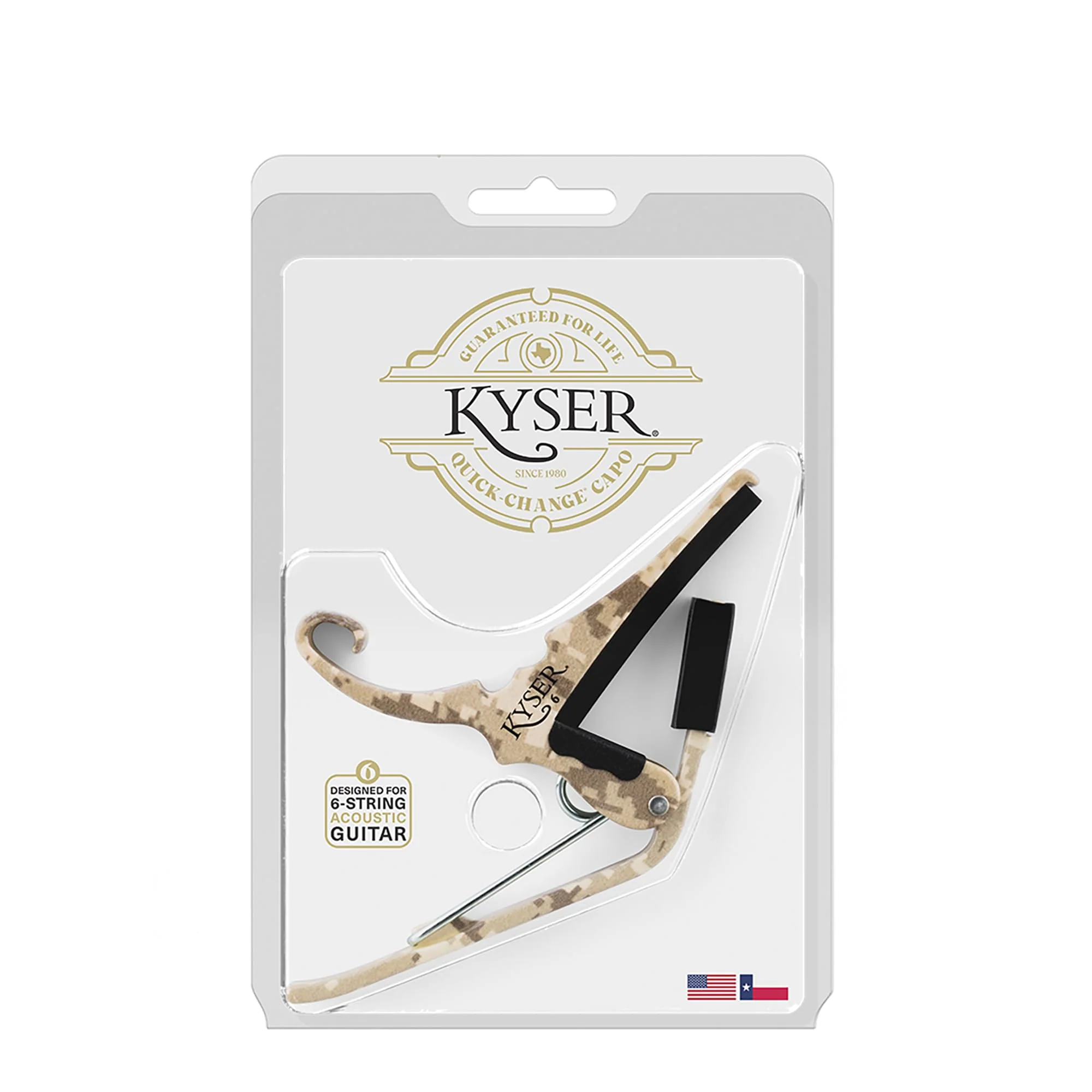 Kyser/Guitars for Vets Quick-Change Guitar Capo for 6-string acoustic guitars, KG6G4V2A Desert Camo - Image 4