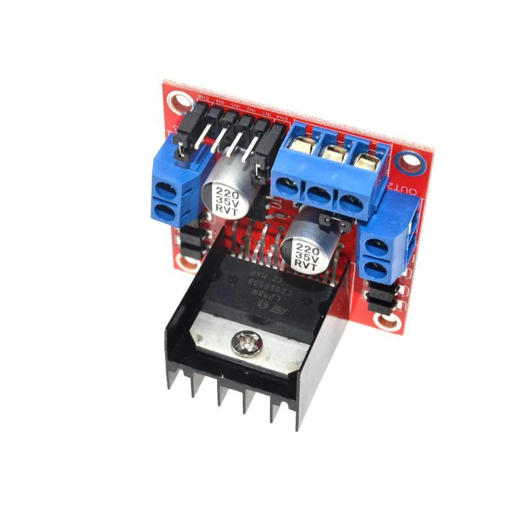 L298N Motor Driver Power Amplifier Stepper Motor Driver Module Board for AR-duino Pi Pack of 2 - Image 7