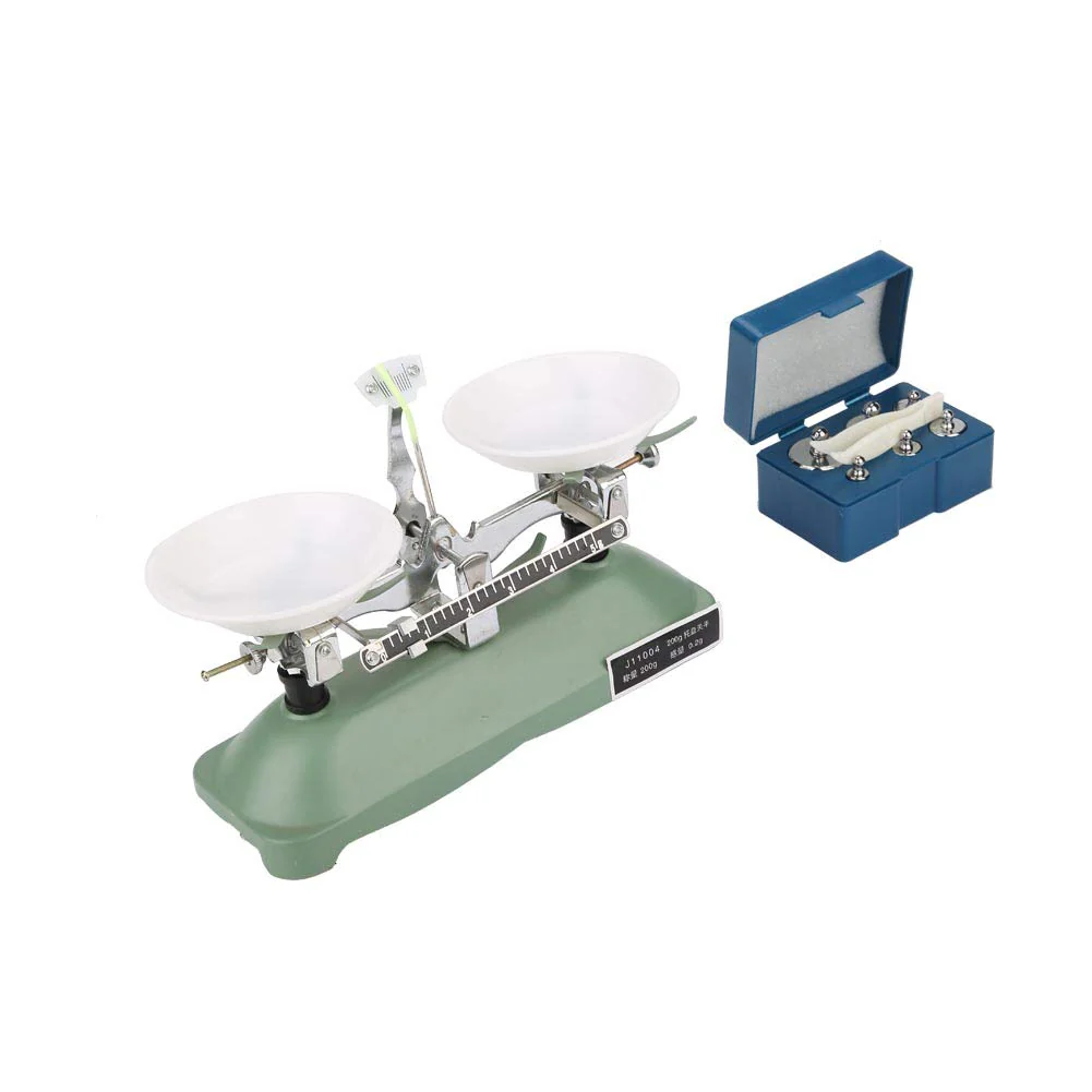 Laboratory Mechanical Balance Scale, 200g/0.2g Mechanical Tray Balance Scale with Weights, Chemical Physics Laboratory Teaching Aid, Precision Weight Measurement - Image 6