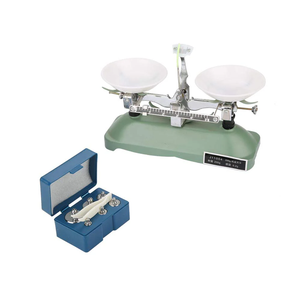 Laboratory Mechanical Balance Scale, 200g/0.2g Mechanical Tray Balance Scale with Weights, Chemical Physics Laboratory Teaching Aid, Precision Weight Measurement - Image 7
