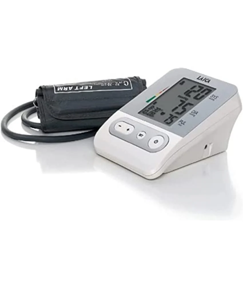 Laica BM2301 Blood Pressure Monitor Fully Automatic Upper Arm Blood Pressure Monitor White / Silver