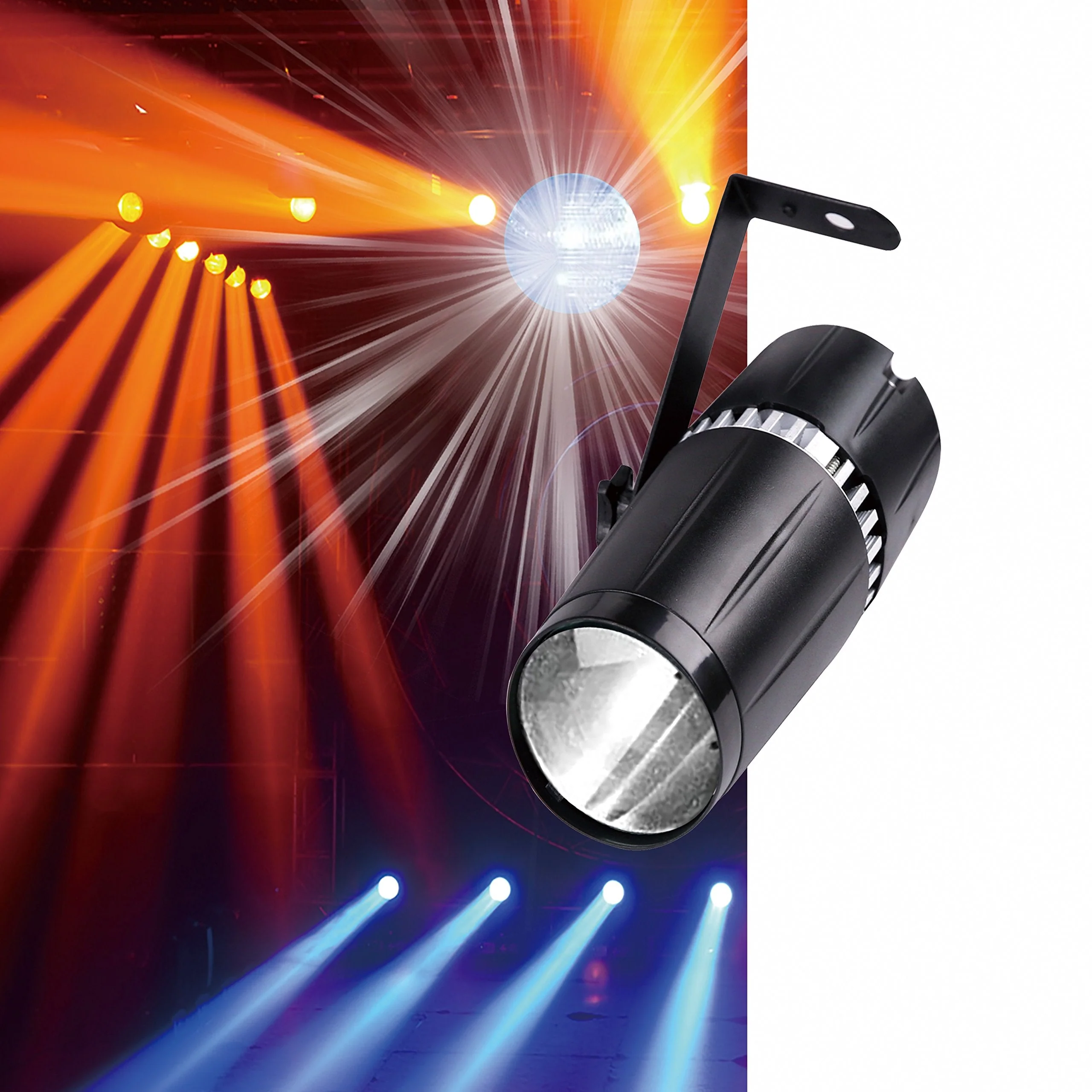 LED pinspot Stage Light,SENLAN 6W Double White/Cool White&Warm White pinspot by IR Controller - Image 5