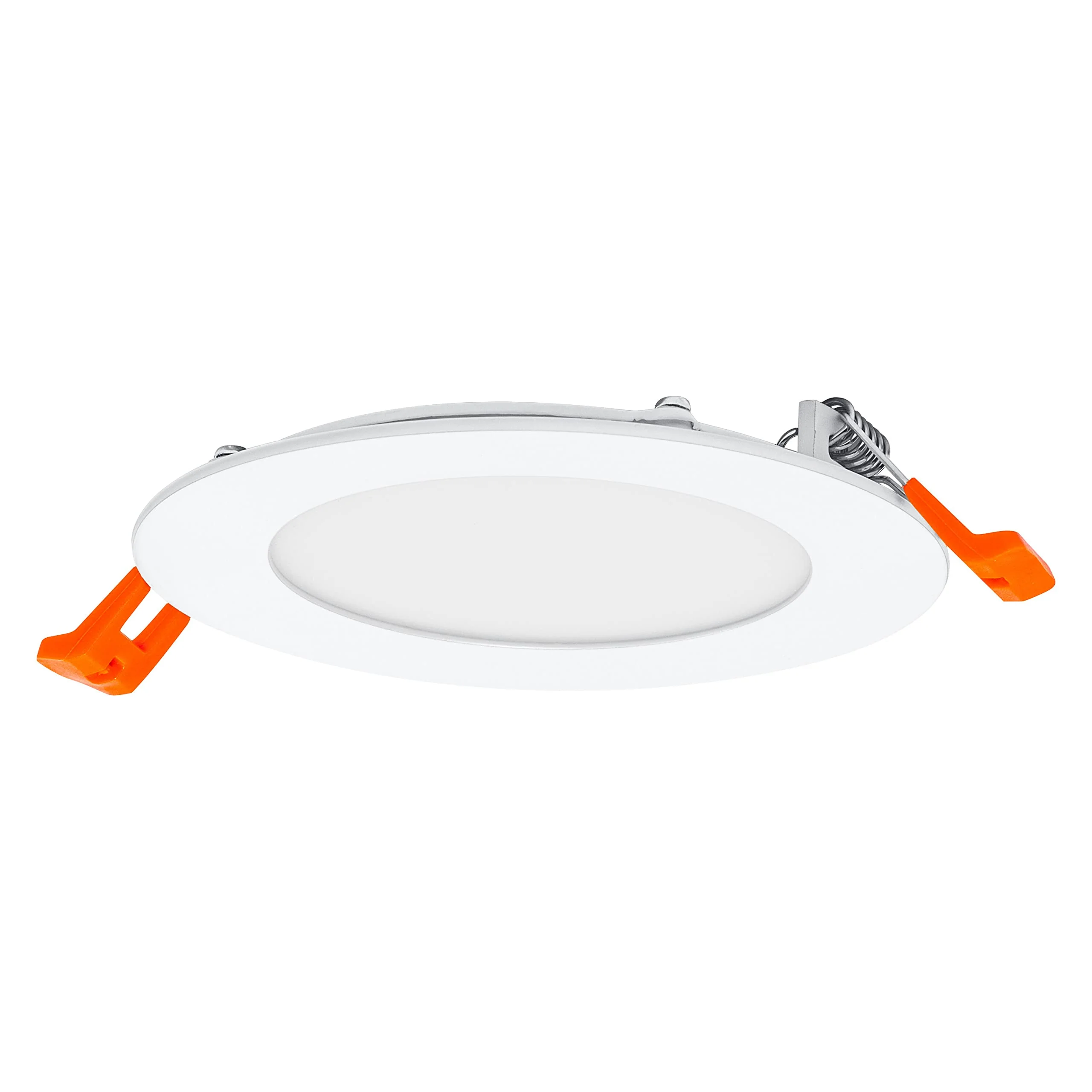 LEDVANCE LED Spotlight Integrated Slim Diameter 12 cm Round Recessed Ceiling Spot for Indoor Use Dimmable 8 W Colour Temperature 3000 - 6500 K 550 Lumen Flat Design Includes Clamping Device White 3000-6500k 120mm 8w