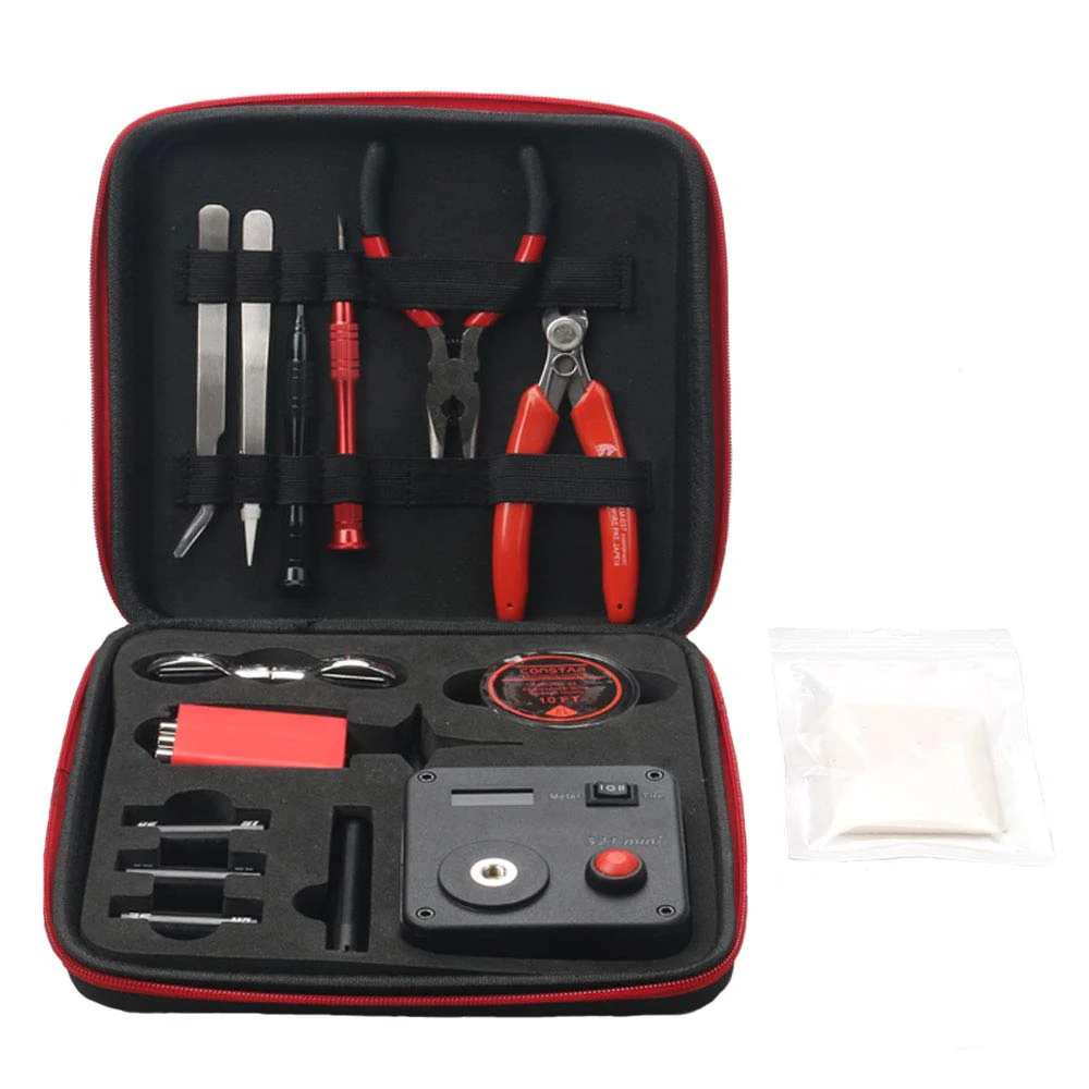 Leeko Coil DIY 5-in-1 Tool Electronic Cigarette Kit Mini Coil Multi Tool Changing Accessory Set (Black) Kit V3