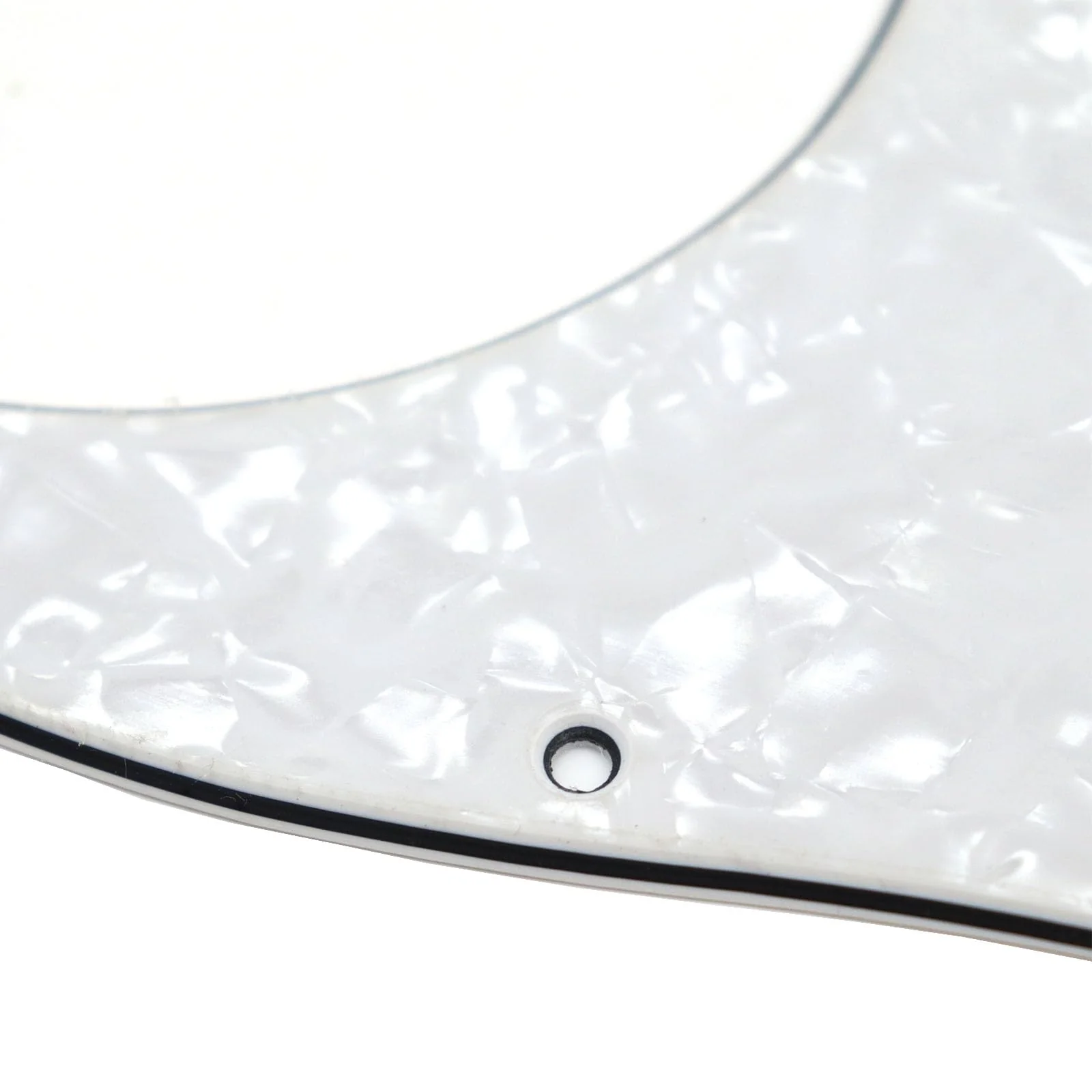 Left Handed White Pearl 3 Ply 11 Hole Strat Electric Guitar Pickguard HSS Pick Guard for Fender USA/Mexico Stratocaster/Strat Style Guitar Parts, with Pickguard Screws - Image 4