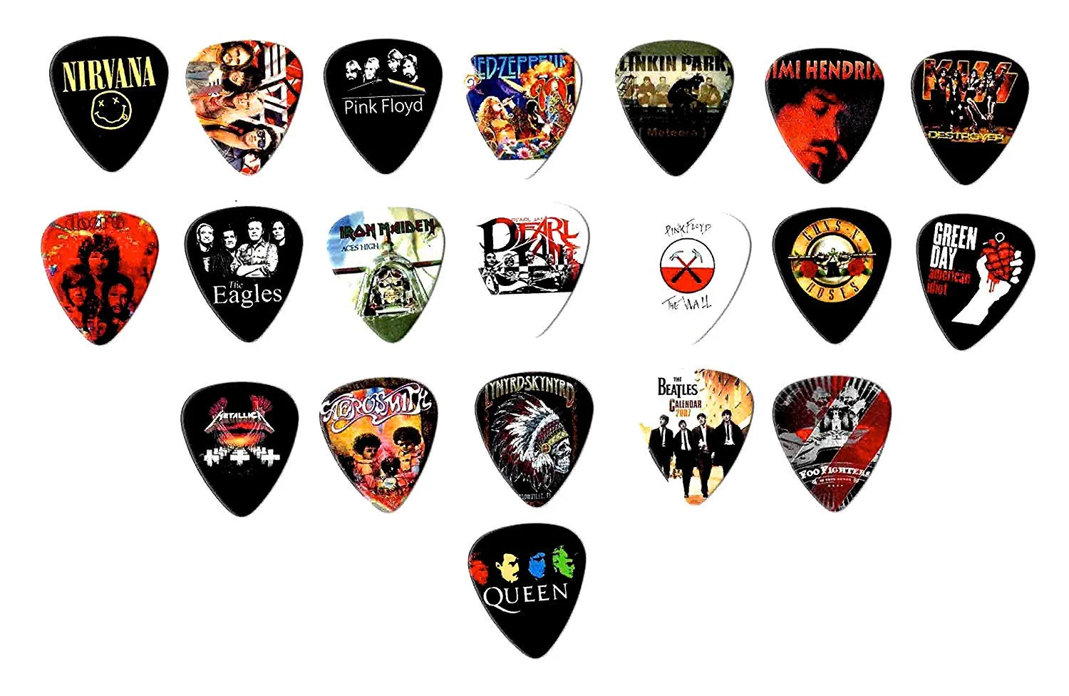 Legendary Bands Guitar Picks- [Mega-Standard] 20 picks in a packet - Image 2