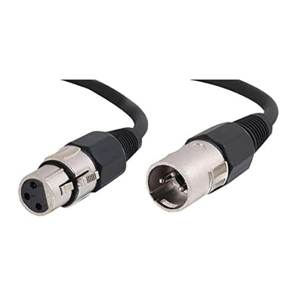 Legrand - C2G XLR Cables, Black XLR Audio Cable, XLR Cables 12ft, XLR to XLR Cable, Male to Female, 1 Count, C2G 40060 12 Feet XLR Male to Female
