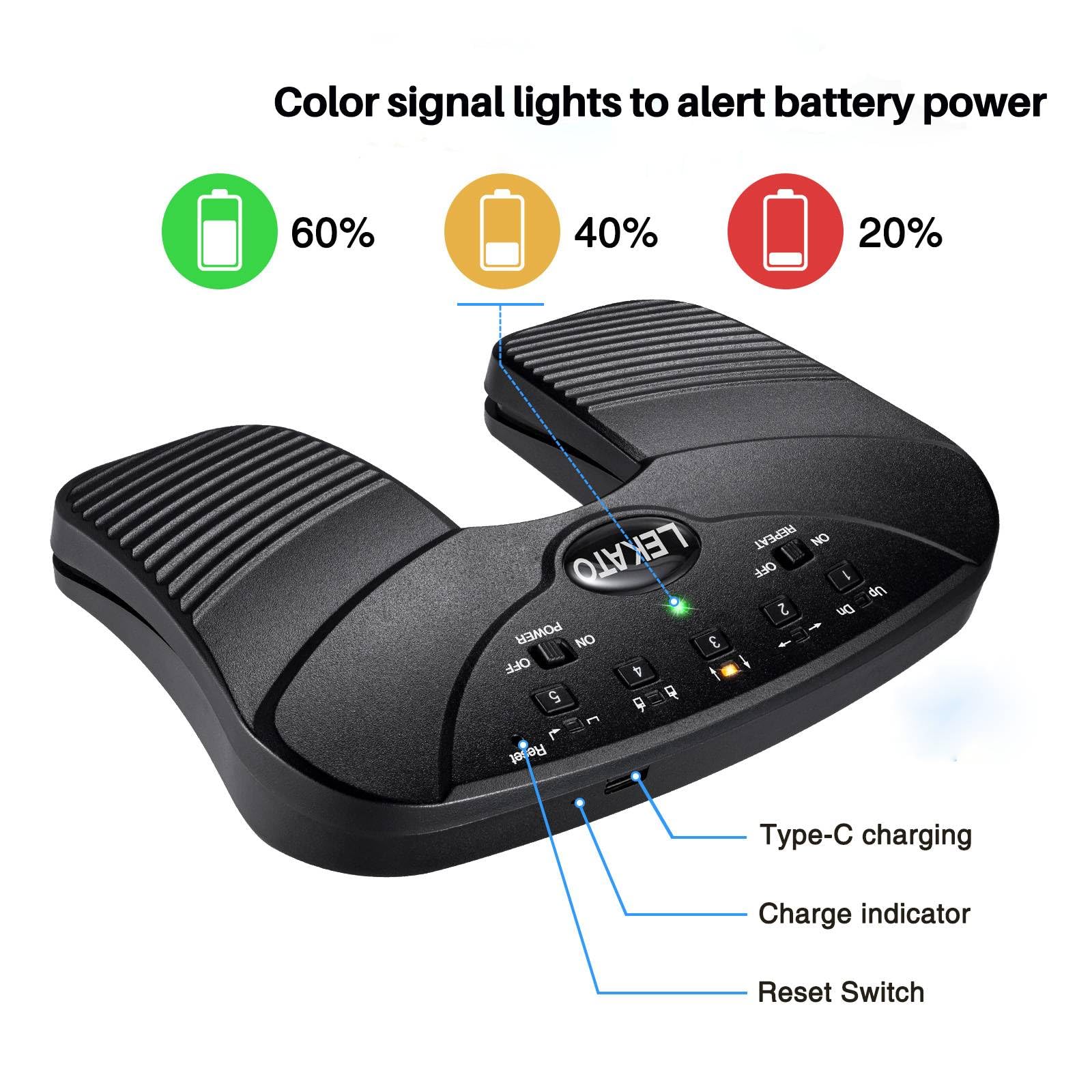 LEKATO Wireless Bluetooth Page Turner Pedal Music Page Turner Pedal for Ipad,Tablets Android IOS Phones Rechargeable Foot Pedal Silent Page Turner Ipad for Hands-Free BC-1857 - Image 4