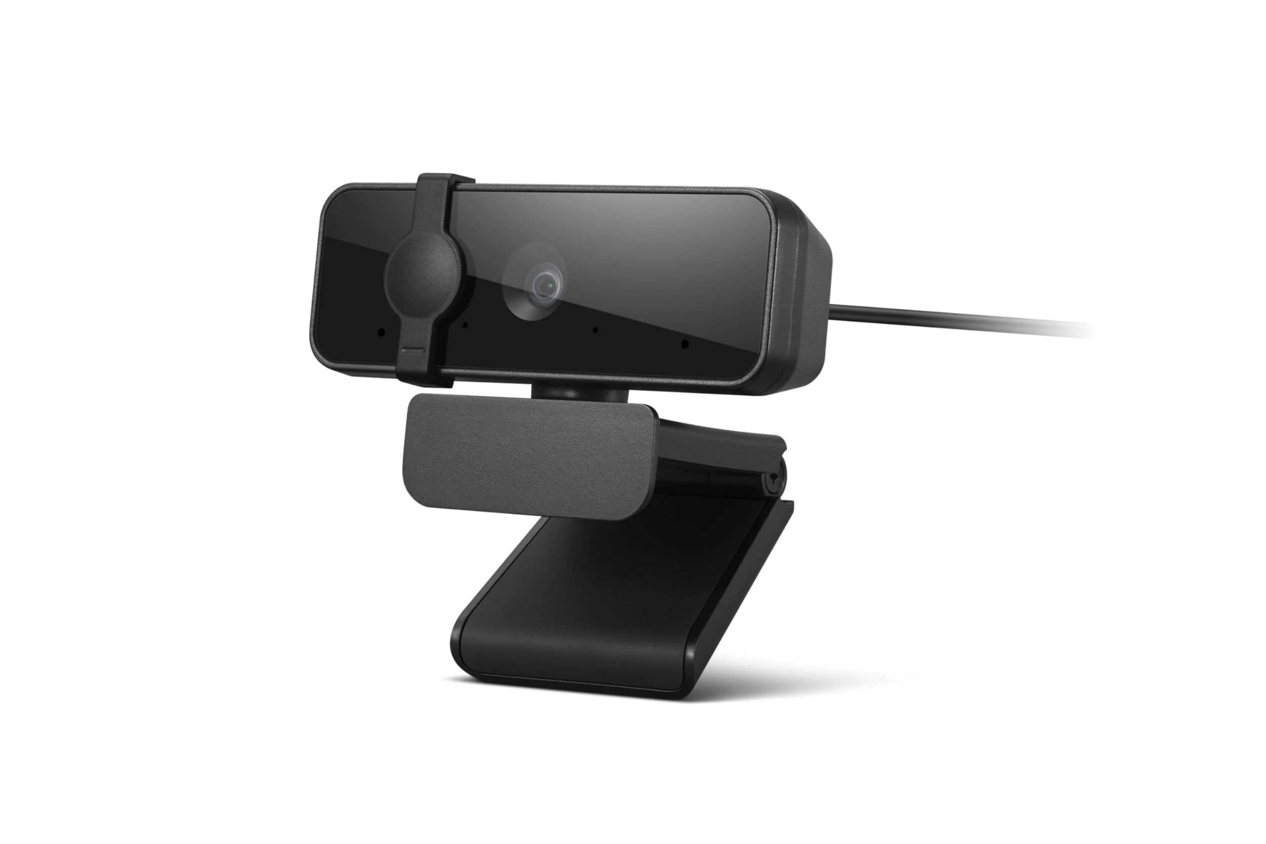 Lenovo HD 1080p Webcam (300 FHD)- Black w/ 95° Wide Angle, 360° Rotation Pan & Tilt, Dual Microphones, Privacy Shutter 300 FHD - Image 2