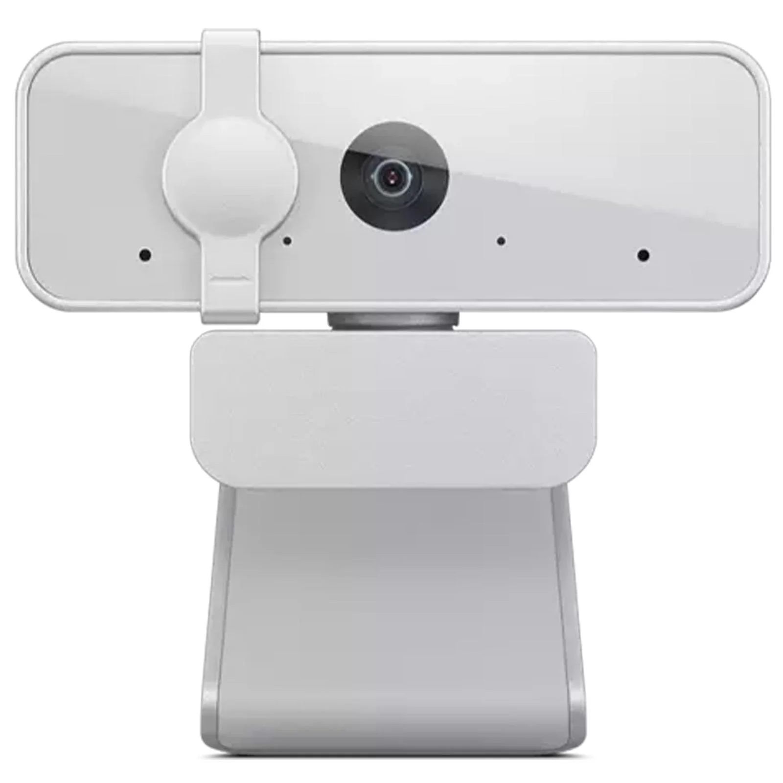 Lenovo HD 1080p Webcam (300 FHD) - Monitor Camera with 95° Wide Angle, 360° Rotation Pan & Tilt, Dual Microphones – Attachable Desktop Cam with Privacy Shutter for Remote Work, Streaming & Gaming 300 FHD Cloud Grey