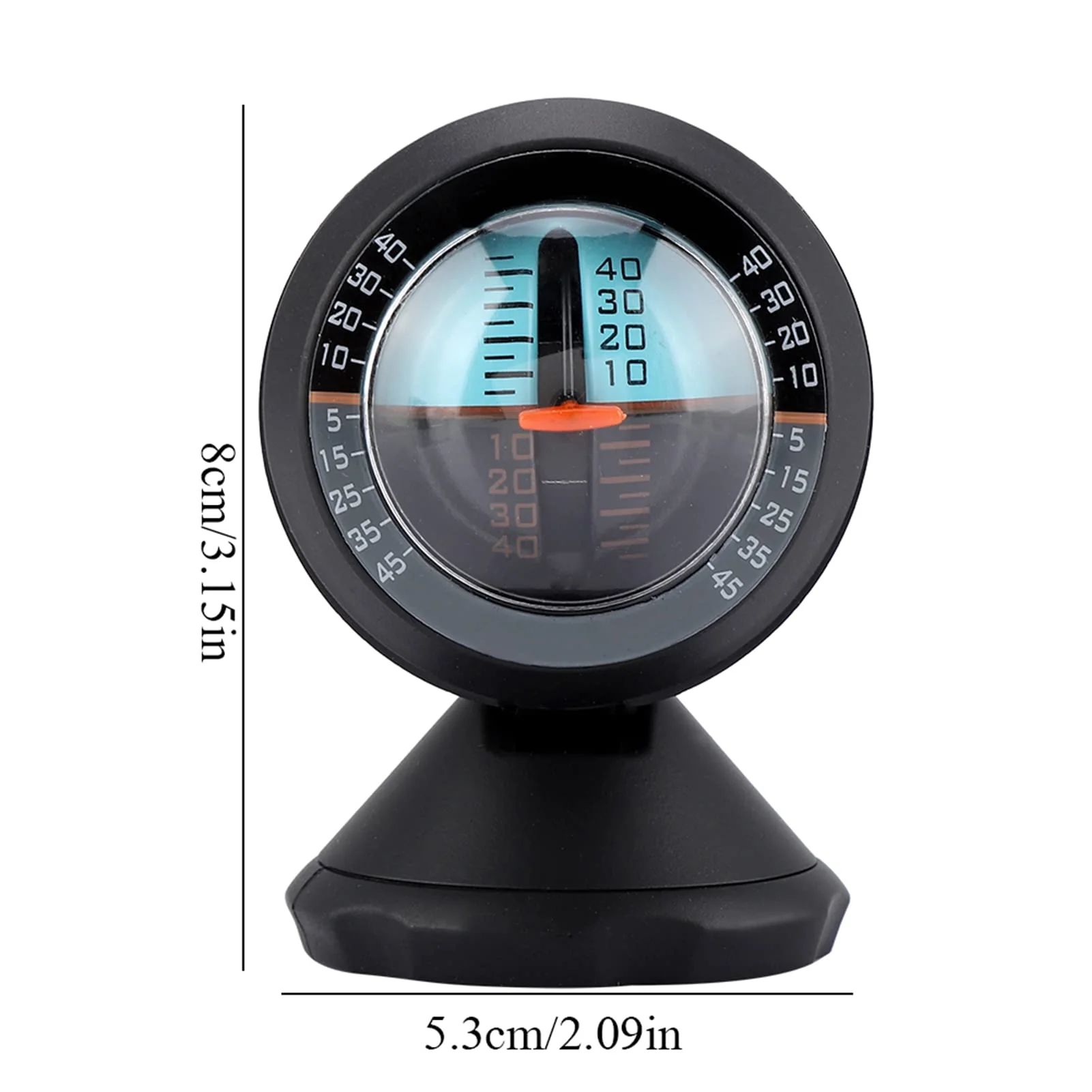 Leopacat Car Inclinometer Level, 360 Degree Rotating Compass Automotive Slope Indicator Meter Levels Tilt Gauge Balancer High Sensitivity Measure Road Safety Outdoor Instrument with Adhesive - Image 7