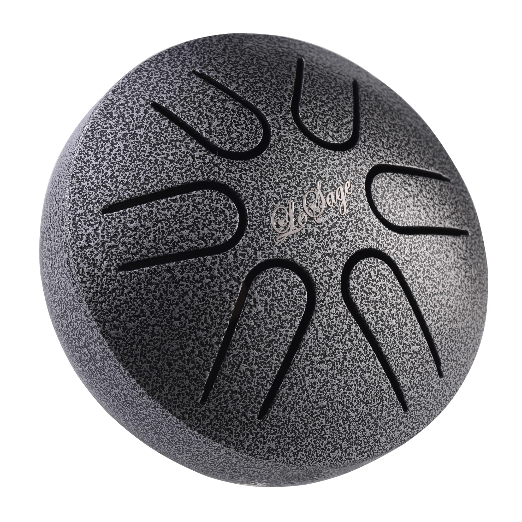 LeSage Steel Tongue Drum 3 inch 6 note Mini Handpan Drum for Adults Set Percussion Instrument for Meditation Yoga Chakra Sound healing Drum Silver 3 in 6 note - Image 4