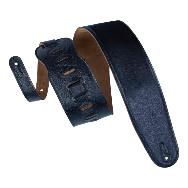 Levy's Leathers M4GF-XL-BLK Guitar Strap Black Extra-Long - Image 2