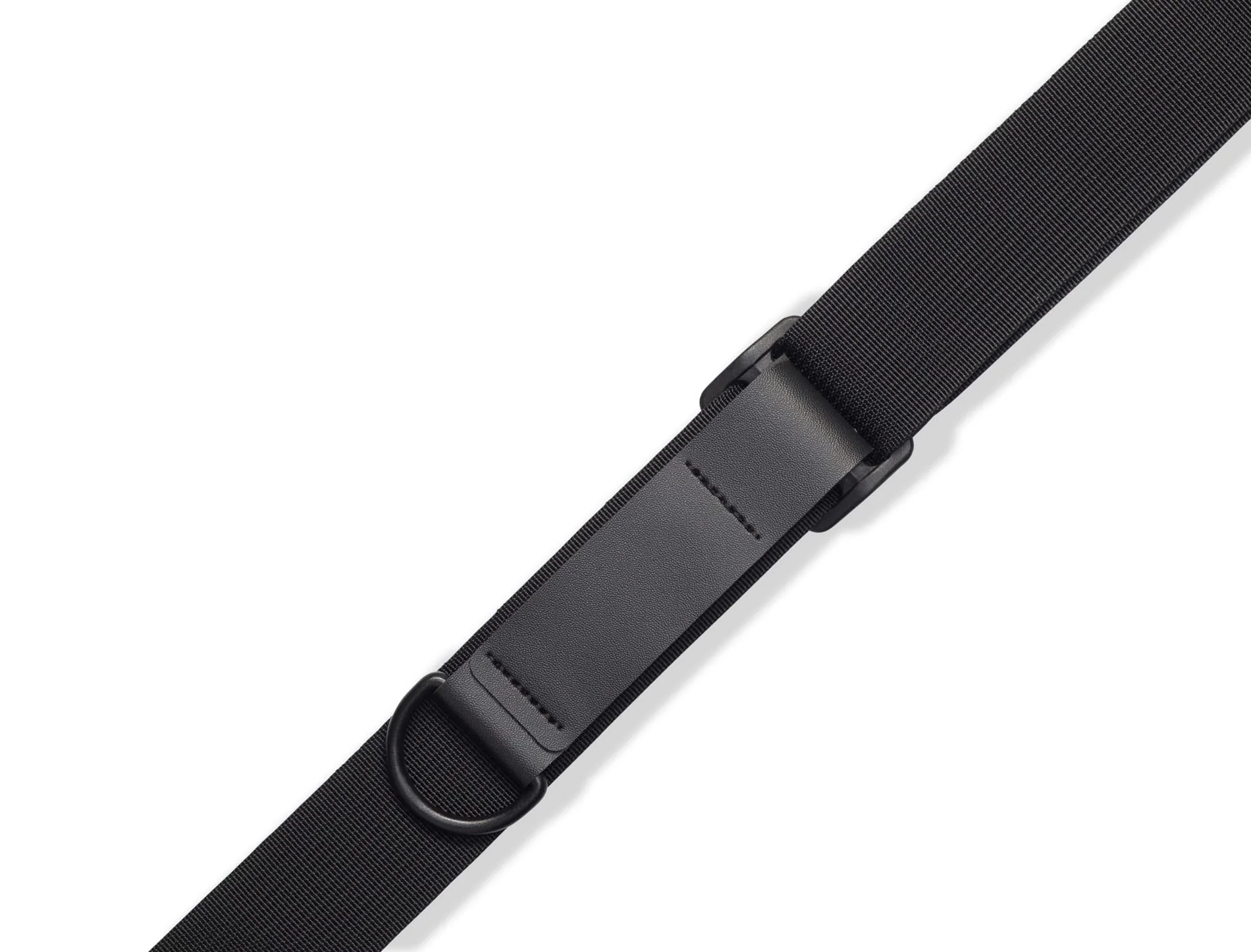 Levy's Leathers Right Height Guitar Strap with RipChord Quick Adjustment Technology; 3" Wide Ergonomic Padded Leather - Black (MRHSS-BLK) Ergo - Image 2