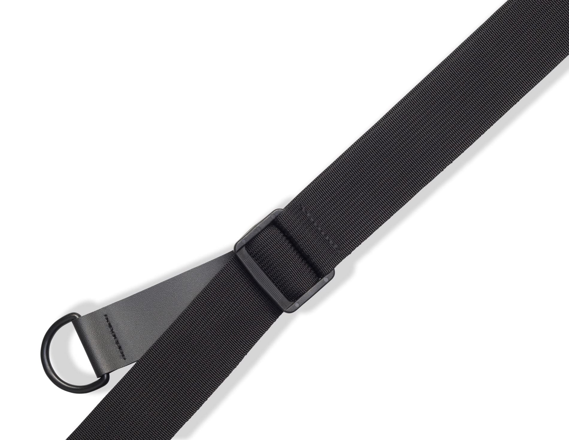 Levy's Leathers Right Height Guitar Strap with RipChord Quick Adjustment Technology; 3" Wide Ergonomic Padded Leather - Black (MRHSS-BLK) Ergo - Image 3