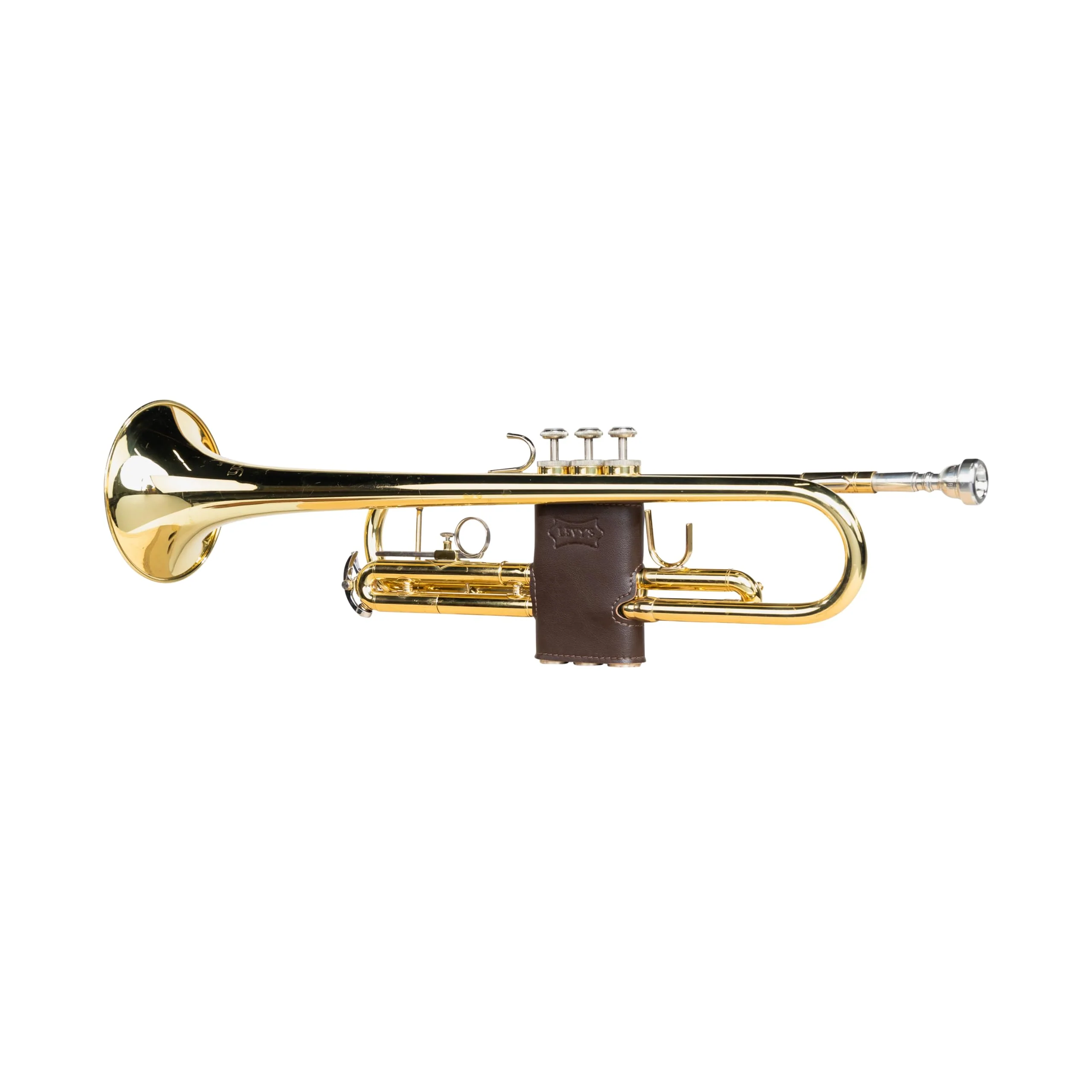 Levy's Leathers Vegan Leather Valve Guard for Trumpet; Brown (LVG1-VGNDBR) Dark Brown