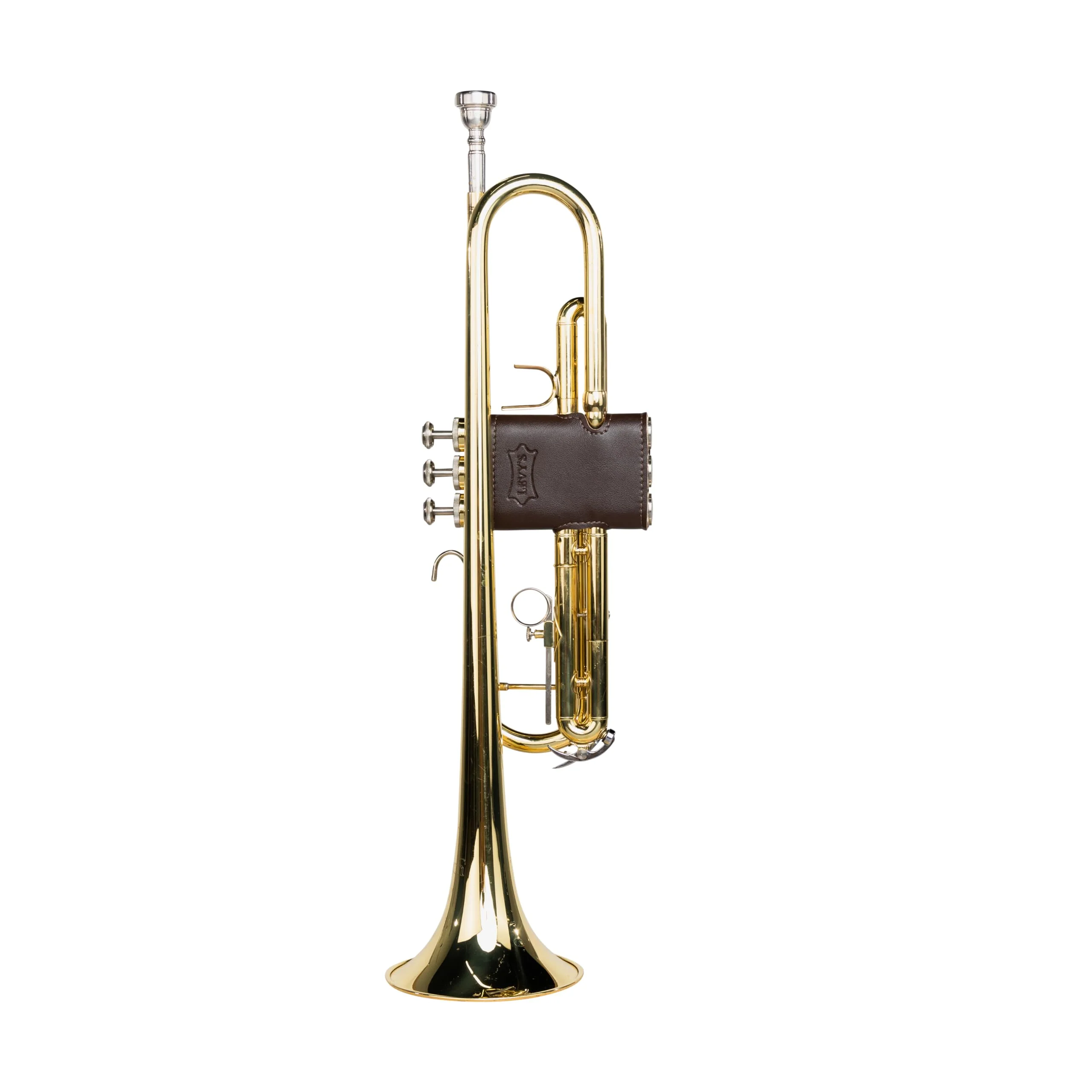 Levy's Leathers Vegan Leather Valve Guard for Trumpet; Brown (LVG1-VGNDBR) Dark Brown - Image 10