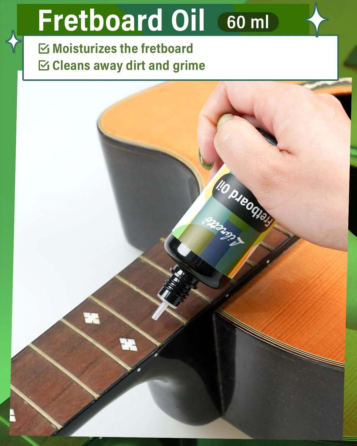 Libretto Guitar Cleaning Kit, 2 Pack Guitar Maintenance Set with Polish, Fretboard Oil and 2 Microfiber Cloths, All in One Care for Acoustic and Electric Guitars 2-Pack - Image 4