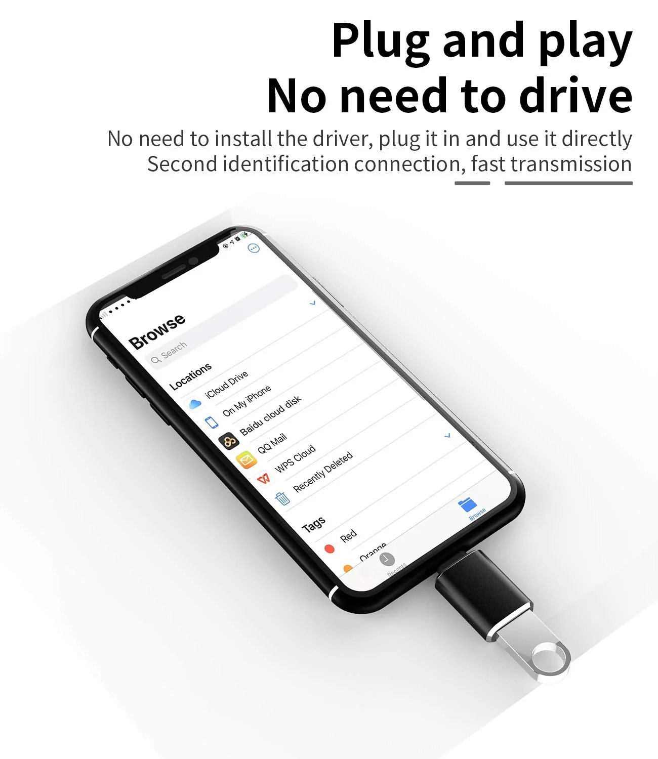 Lightning Male to USB3.0 Female Adapter OTG Cable for iPhone 12 11 Xr X XS 8 7 Plus Max Compatible with iPad Air Pro Mini,Support Camera Card Reader Mouse Keyboard Hubs Piano Converter Connect U Disk - Image 7