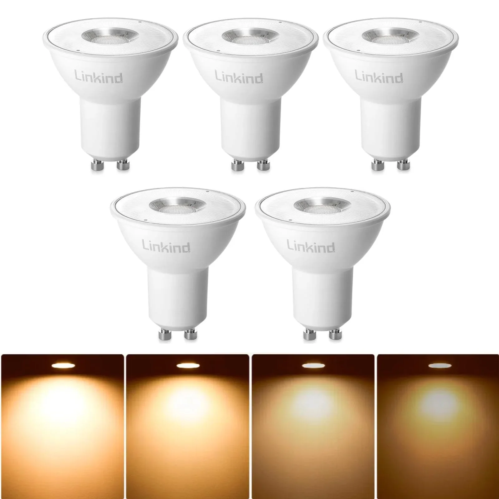 Linkind GU10 7 W Dimmable and Warm 5 Stück