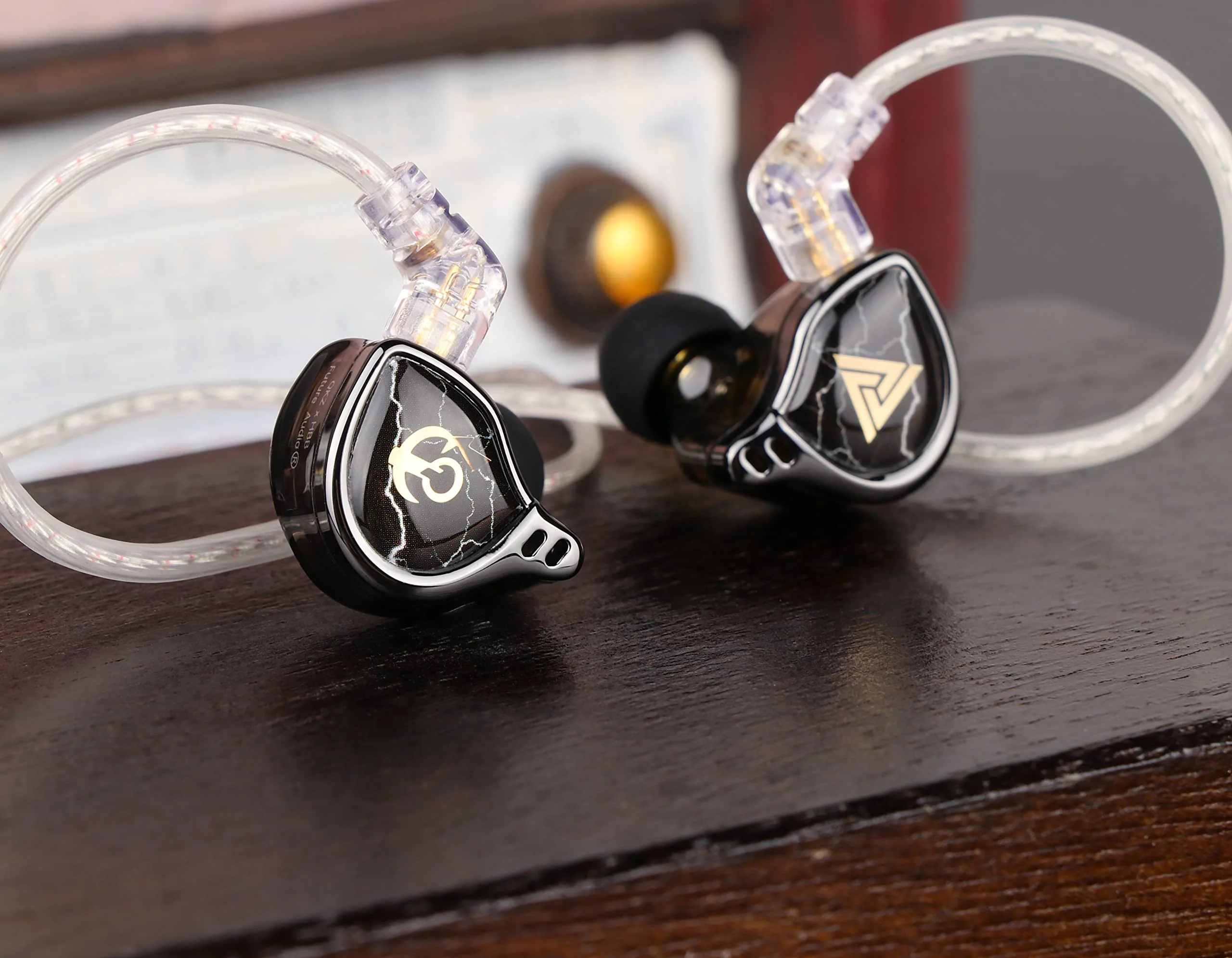 Linsoul QKZ x HBB 10mm Titanium-Coated Diaphragm HiFi in-ear Monitor Earphones with Semi-open Cavity, Detachable 2Pin Silver-plated Cable, Noise Canceling for Audiophile (Black, with Mic) Black - Image 5