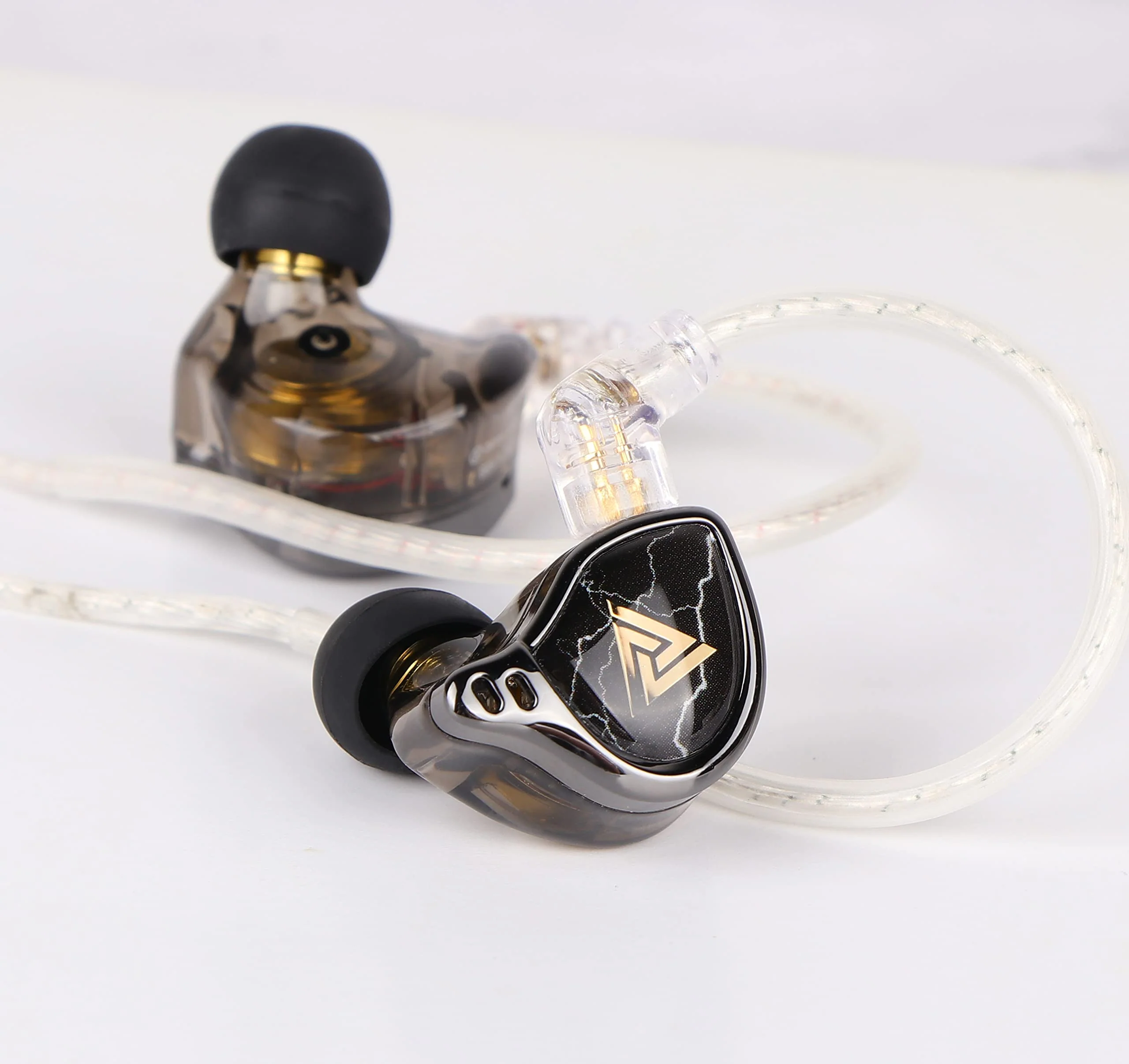 Linsoul QKZ x HBB 10mm Titanium-Coated Diaphragm HiFi in-ear Monitor Earphones with Semi-open Cavity, Detachable 2Pin Silver-plated Cable, Noise Canceling for Audiophile (Black, with Mic) Black - Image 8