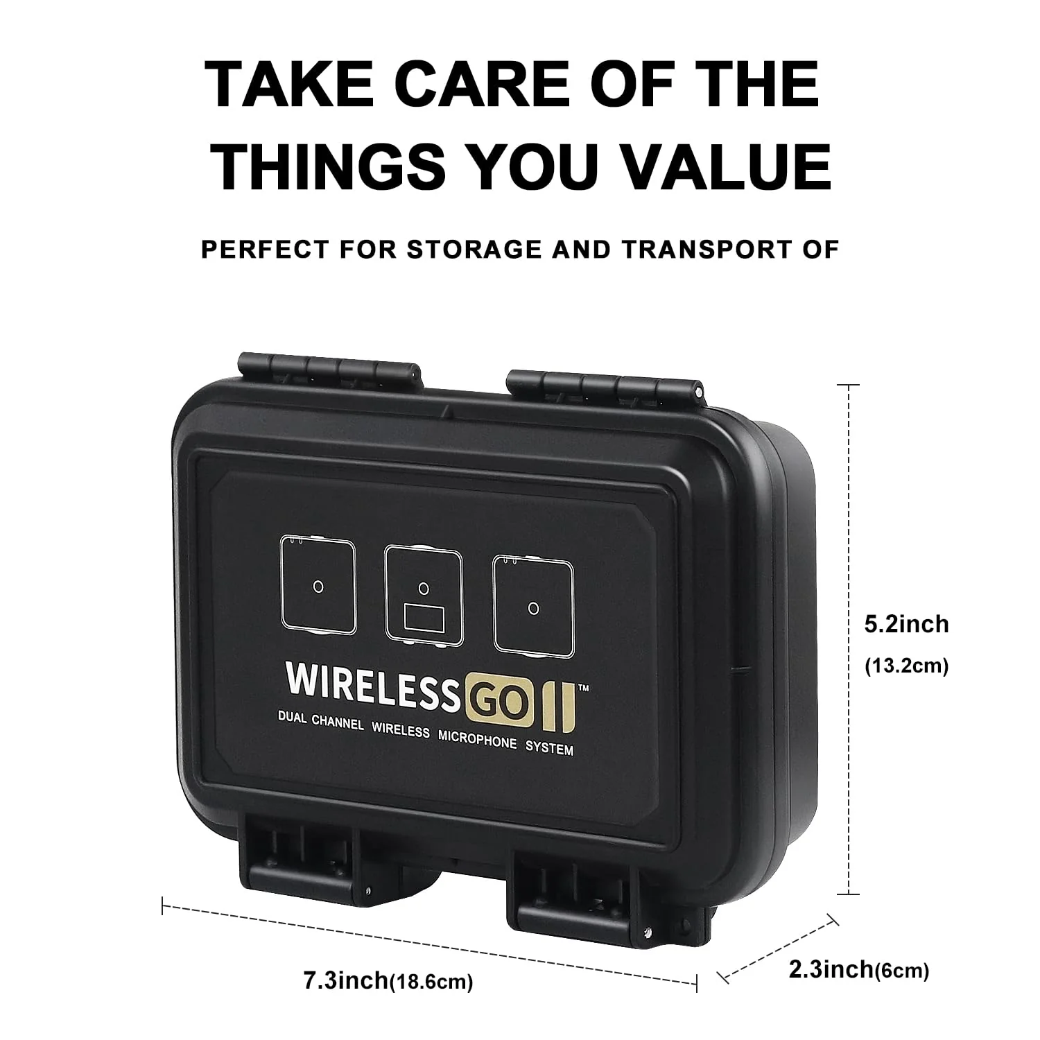 Liyirui Microphone Case, Wireless Lavalier Microphone Storage Case with Foam,Portable Case for Wireless GO II Dual Channel Compact Digital Wireless Microphone,Waterproof Safety Box,Compact - Image 7