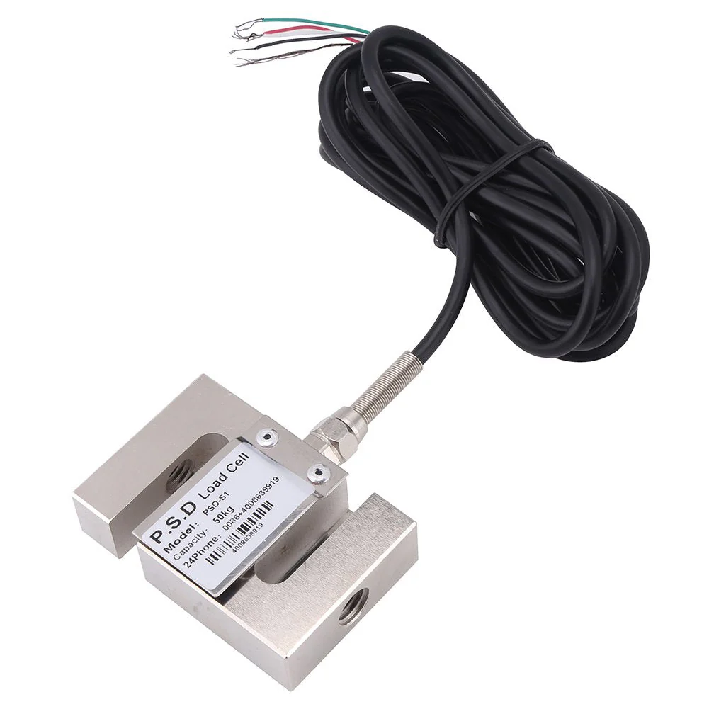 Load Cell Sensor Weighing Sensor Portable Weight Sensor Scale Sensor Weighing S Bar Precision 50/100/300/2000 kg for Container Weight High Pressure Weighing Technology (50 kg) 50kg