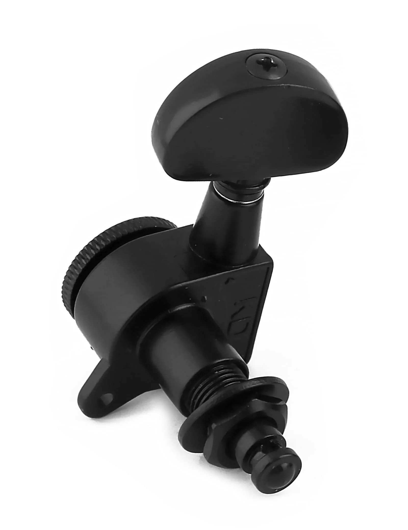 Locking Guitar String Tuning Pegs Sealed Machine Heads Tuners Tuning Keys 6 In Line for Right Handed Electric Guitar or Acoustic Guitar Half Round Head Black. - Image 5
