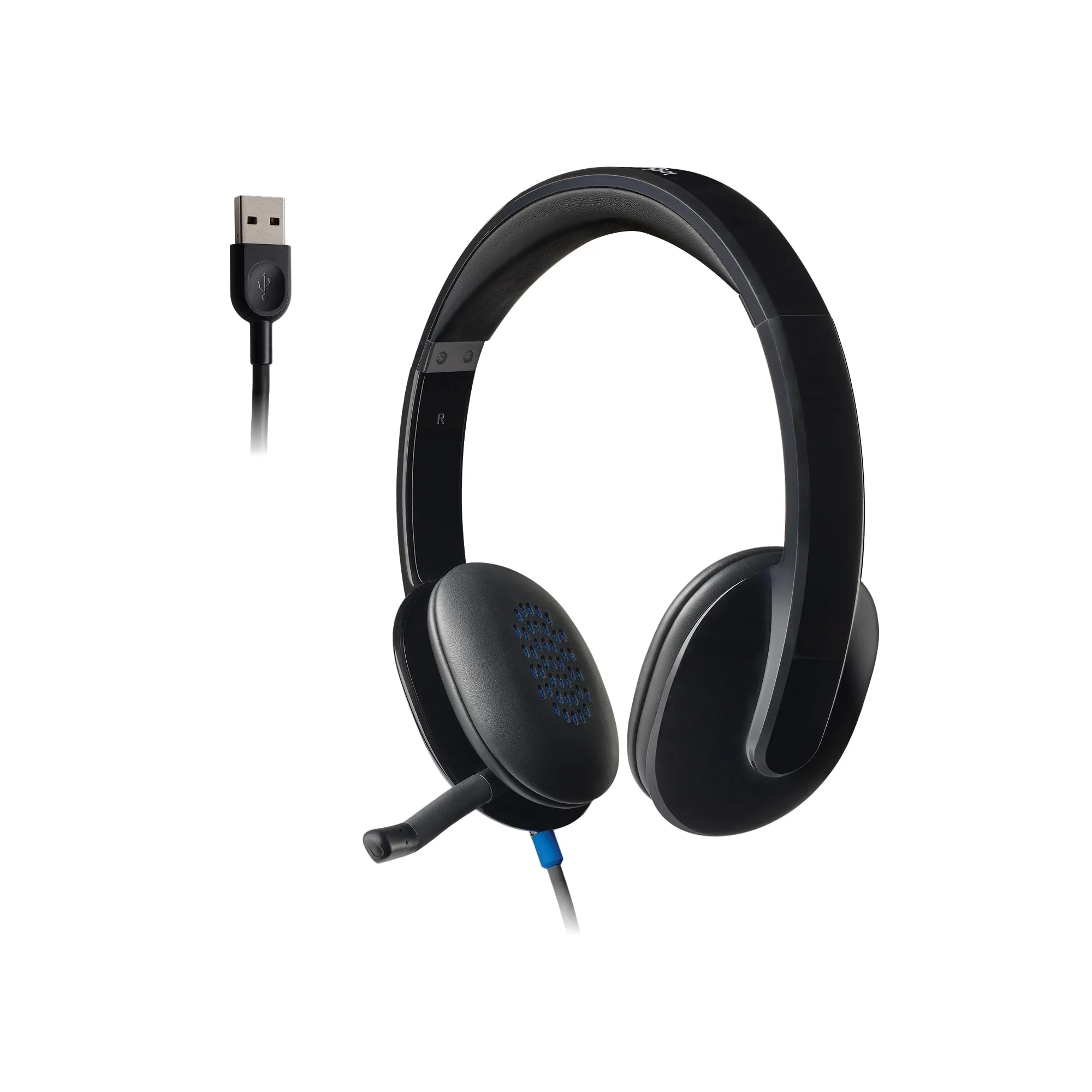 Logitech High-Performance USB Headset H540 for Windows and Mac, Skype Certified,Color-Black. 2.3