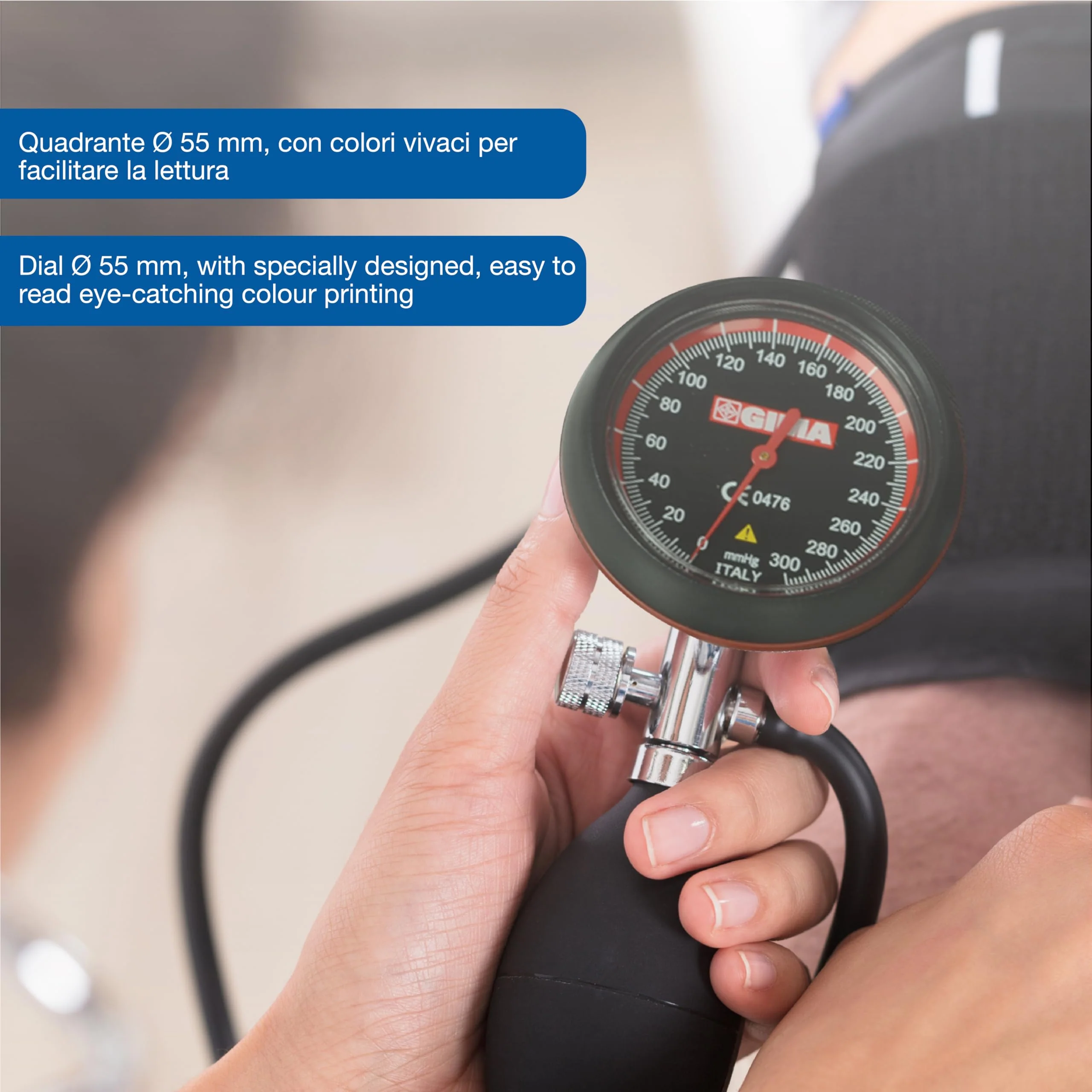 London blood pressure meter, professional sphygmomanometer, black cuff nero - Image 5