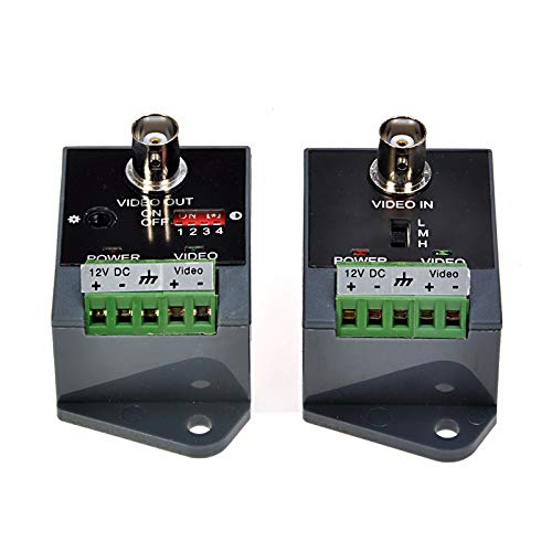 Long Distance Active Video Balun 1 Channel Utp Video Transceiver for CCTV Compatible with All Ahd/Cvi/Tvi/Cvbs Effective Distance 1800M