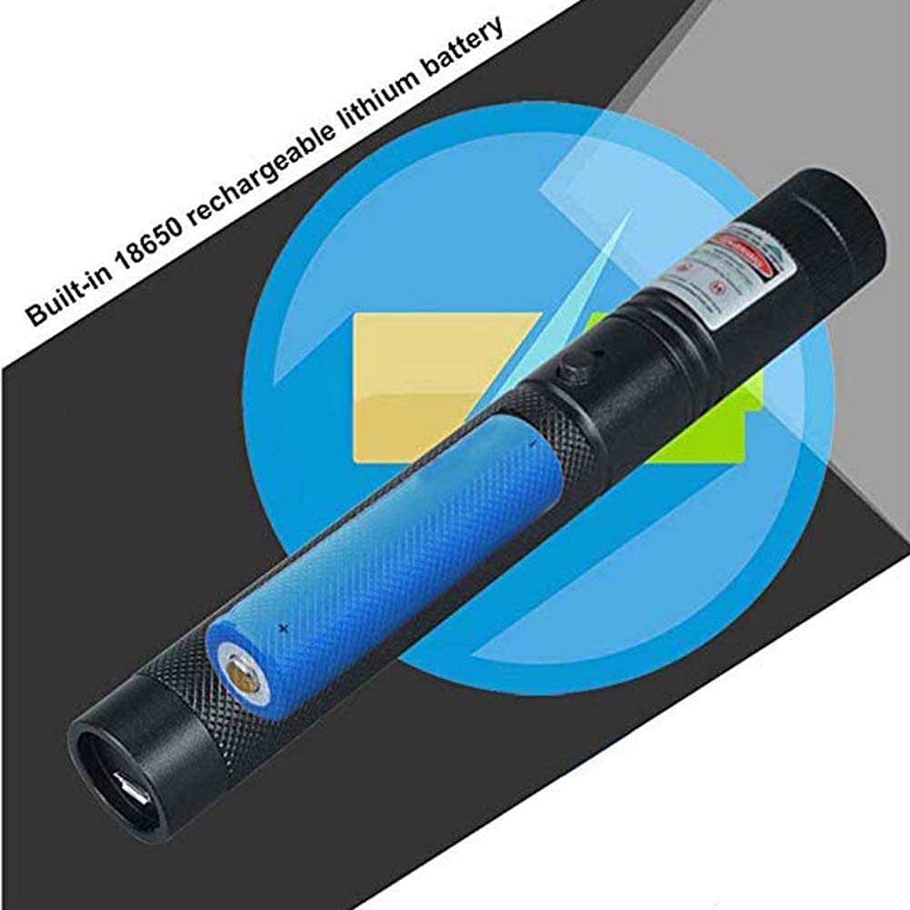 Long Range Green Laser Pointer Beam with USB Charging, Presentation Remotes for Indoor Meetings, Presentation, Interactive Toys for Indoor Dogs Cats - Image 3