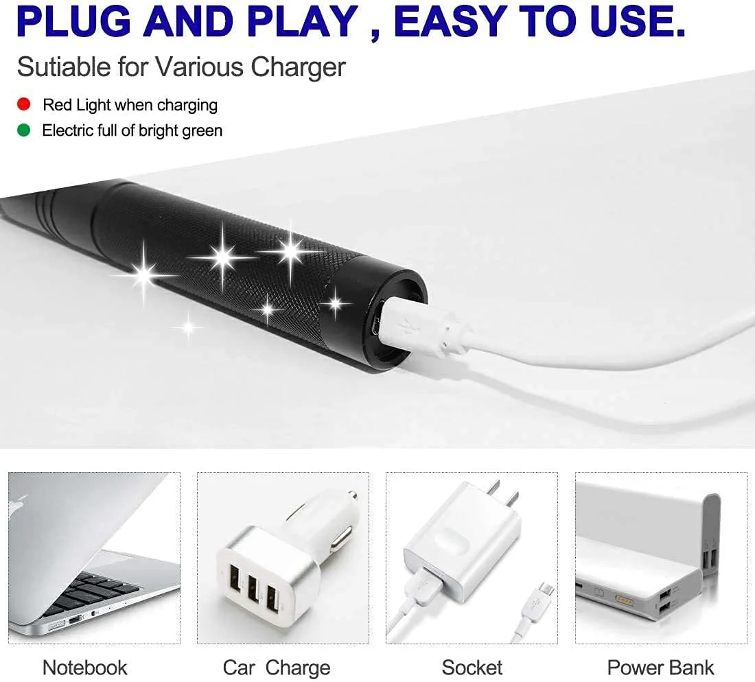 Long Range Green Laser Pointer Beam with USB Charging, Presentation Remotes for Indoor Meetings, Presentation, Interactive Toys for Indoor Dogs Cats - Image 4