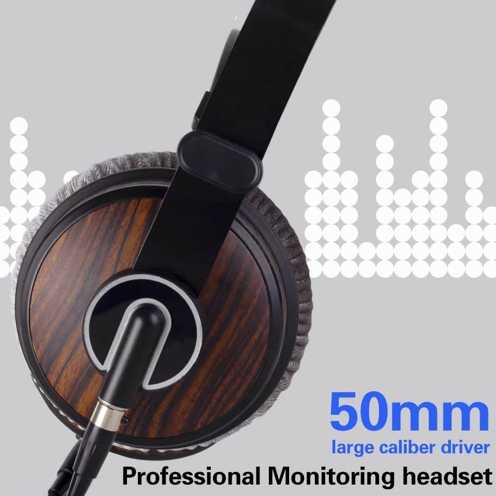 lotoraia HiFi Music Studio Monitor Headphones - 50mm Drivers Unit and 3.5mm/6.35mm Jack, Wired Over Ear Headphones for Music, DJ Mixing, Audiophile and AMP Computer Recording HF23 - Image 5