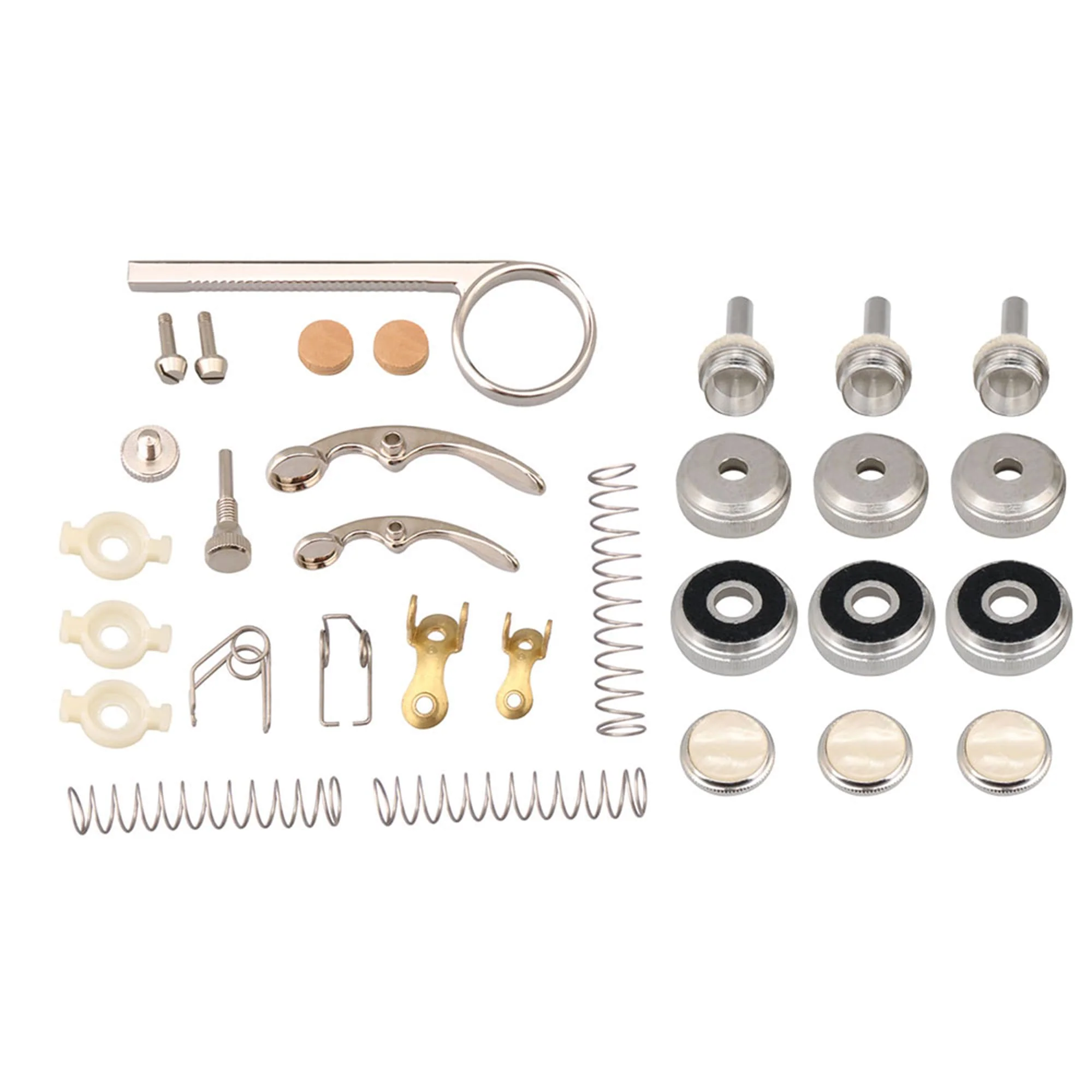 Lovermusic Trumpet Valve Replacement Parts Valve Buttons Caps Trumpet Drain Valve Key