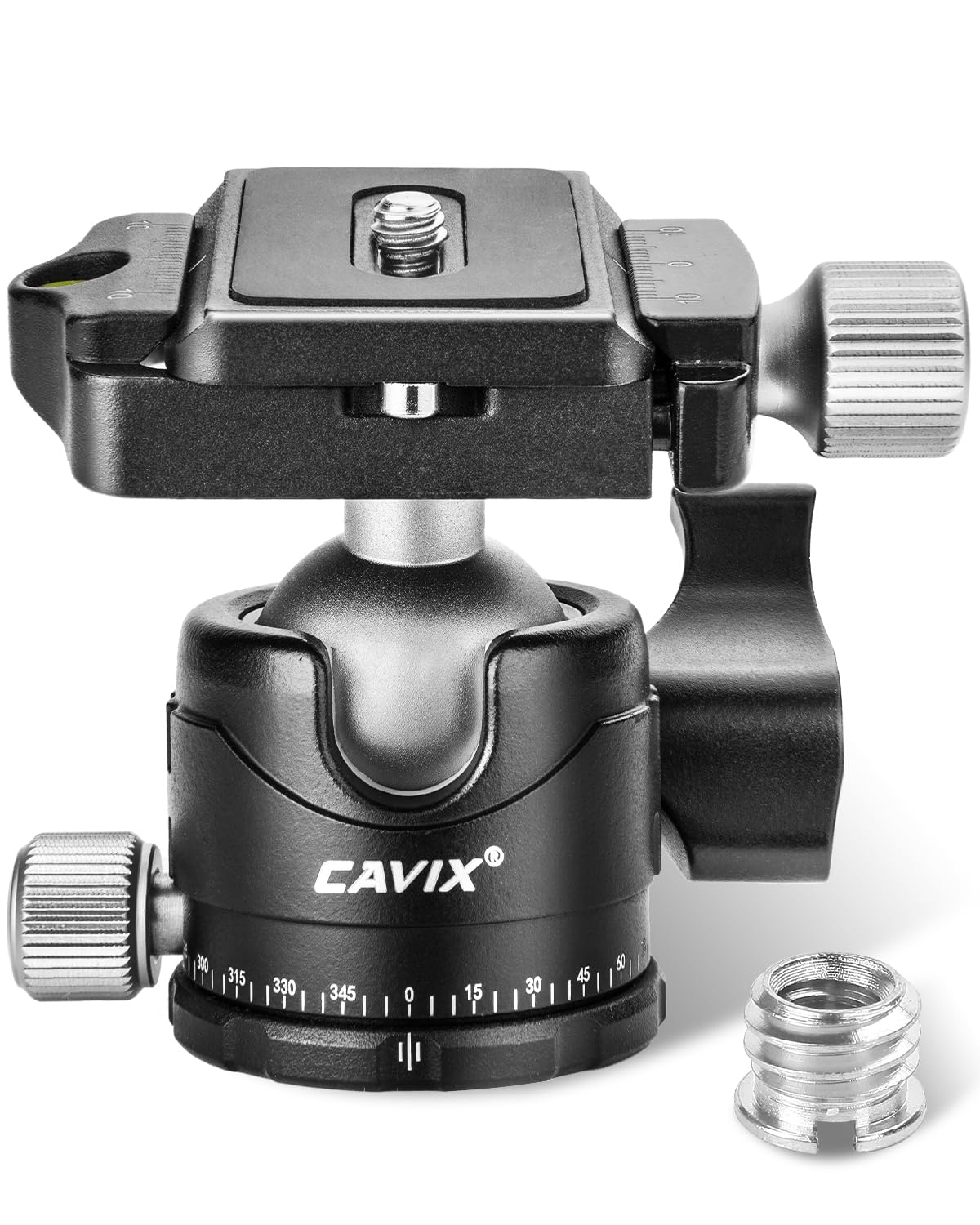 Low Profile Ball Head, CAVIX H-29S Camera Tripod Head Metal Ball Head with Arca Swiss Quick Release Plate Bubble Level Load Capacity 22 Lbs/10kg… Ball Dia. 29mm - Image 9